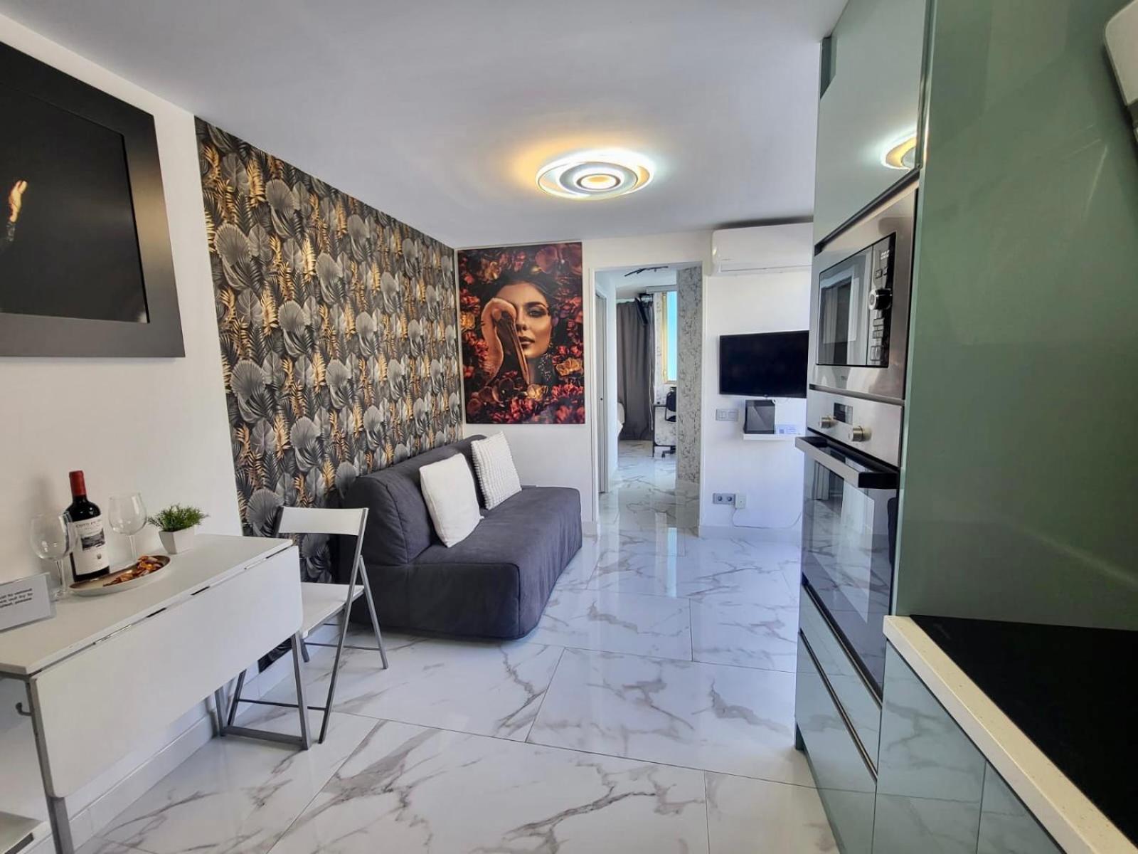 New Attic with Terrace and Air Conditioning at Las Canteras Beach Parking Optional