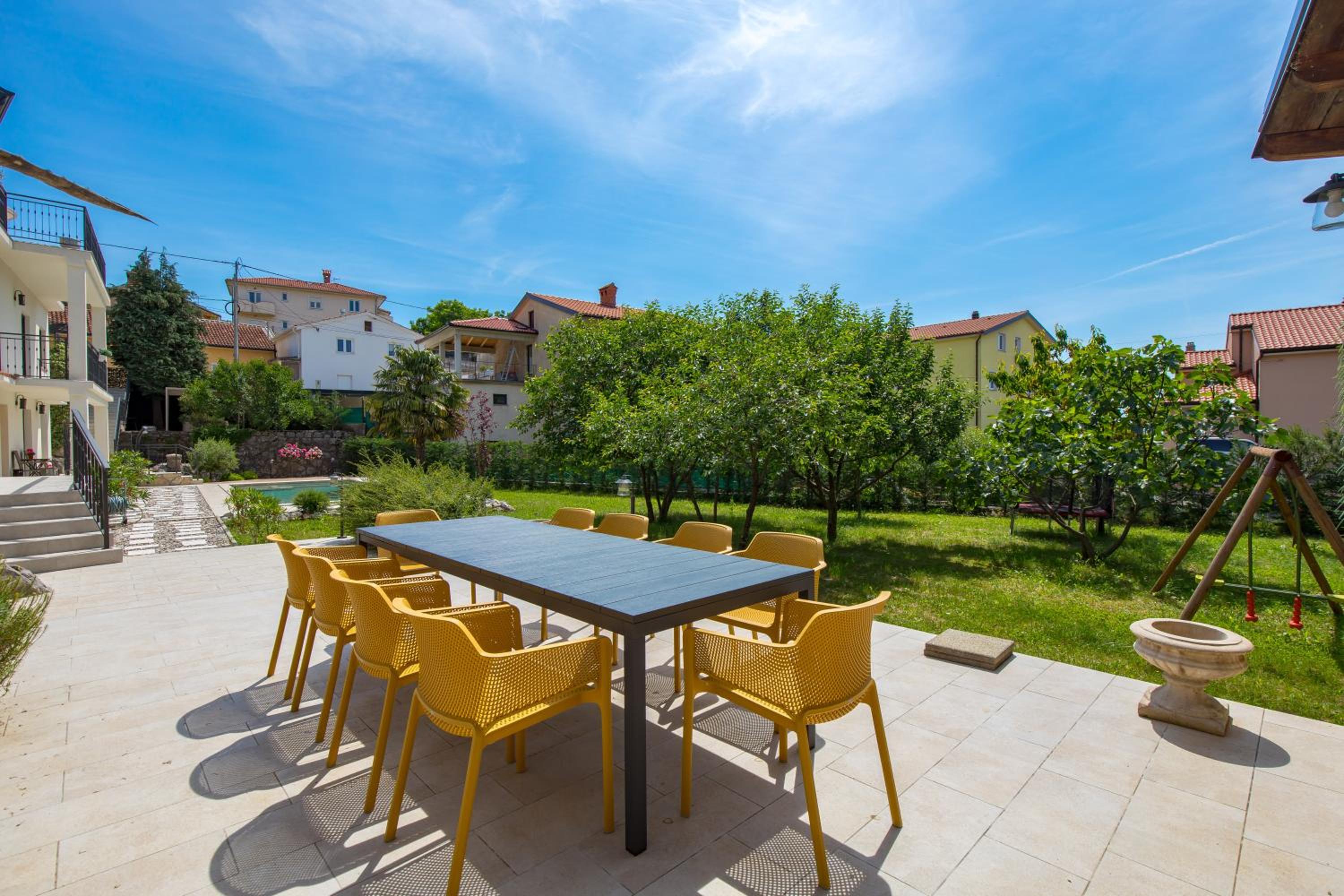 Luxury Kvarner Park Villa with garden and large RGB private pool
