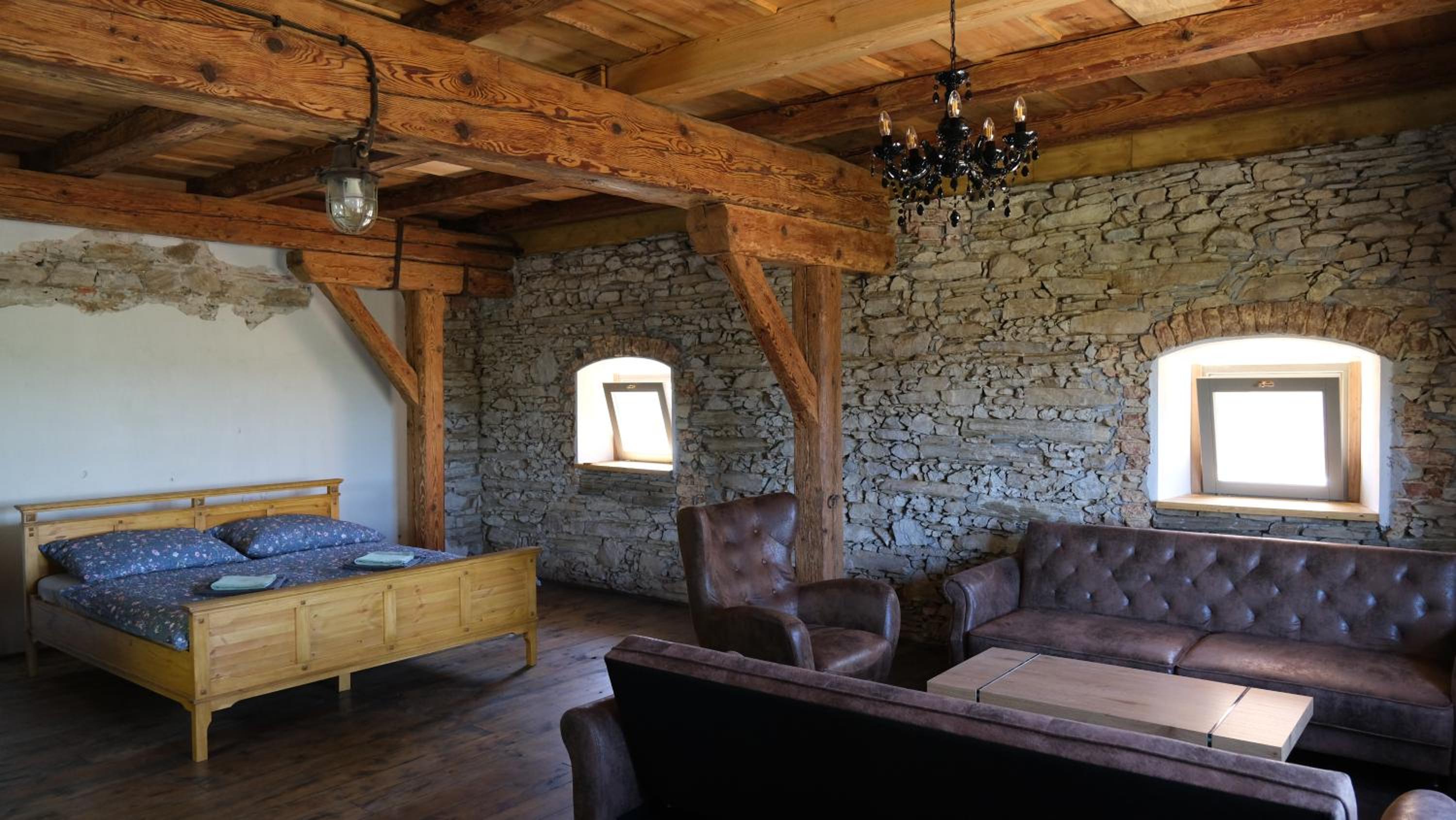 Farma Bláto - Apartmány Sýpka a glamping