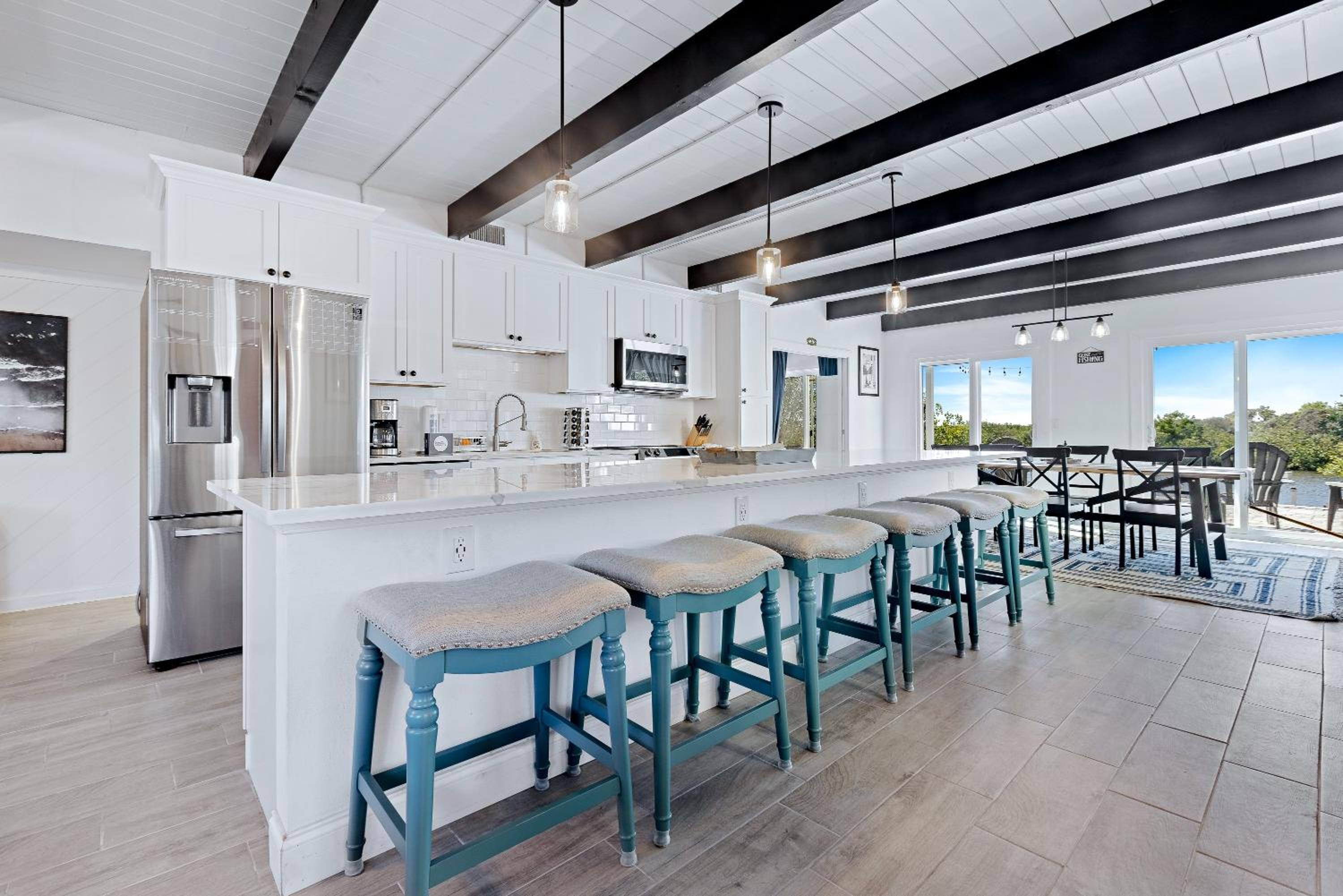 A Fishermans Dream Riverfront Retreat with Dock Only a 3-minute walk to beach 5906S view 3