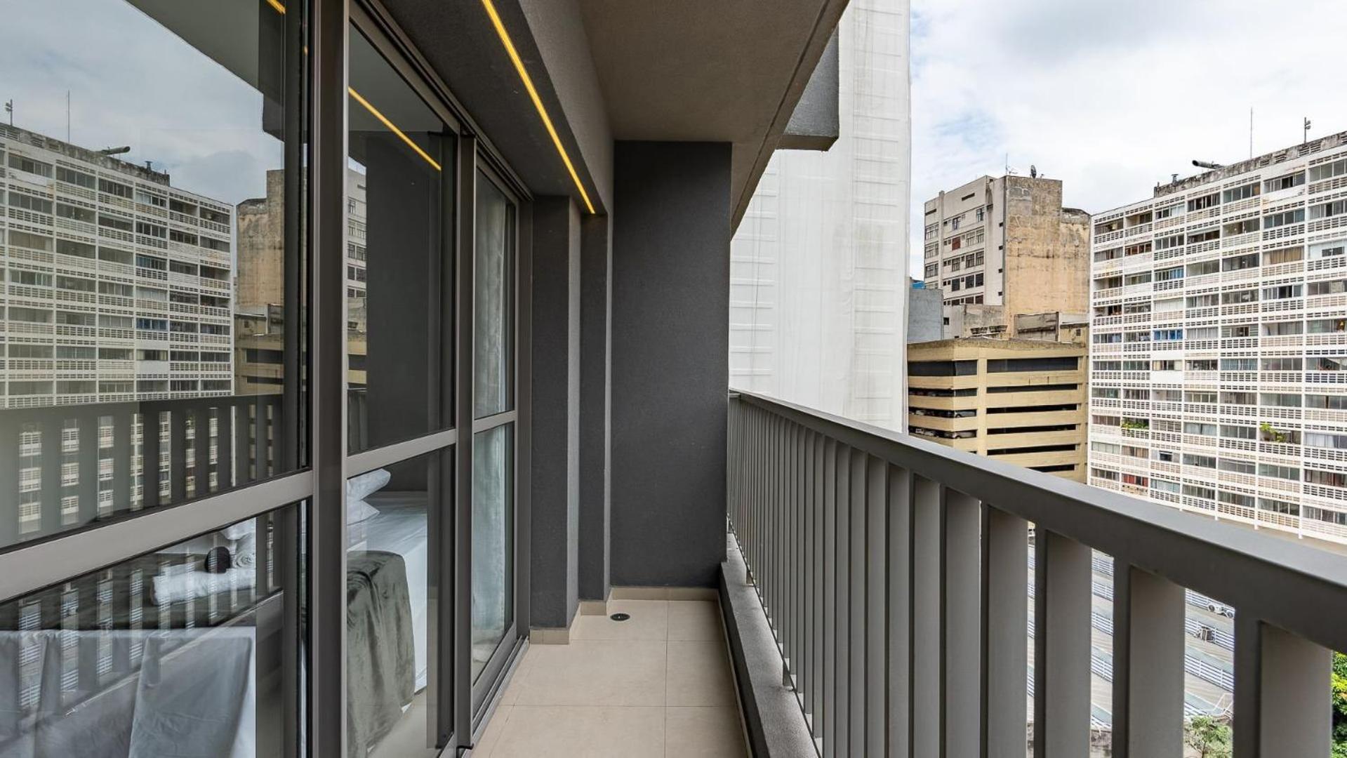 Studios modernos na Consolação, perto da Avenida Paulista.