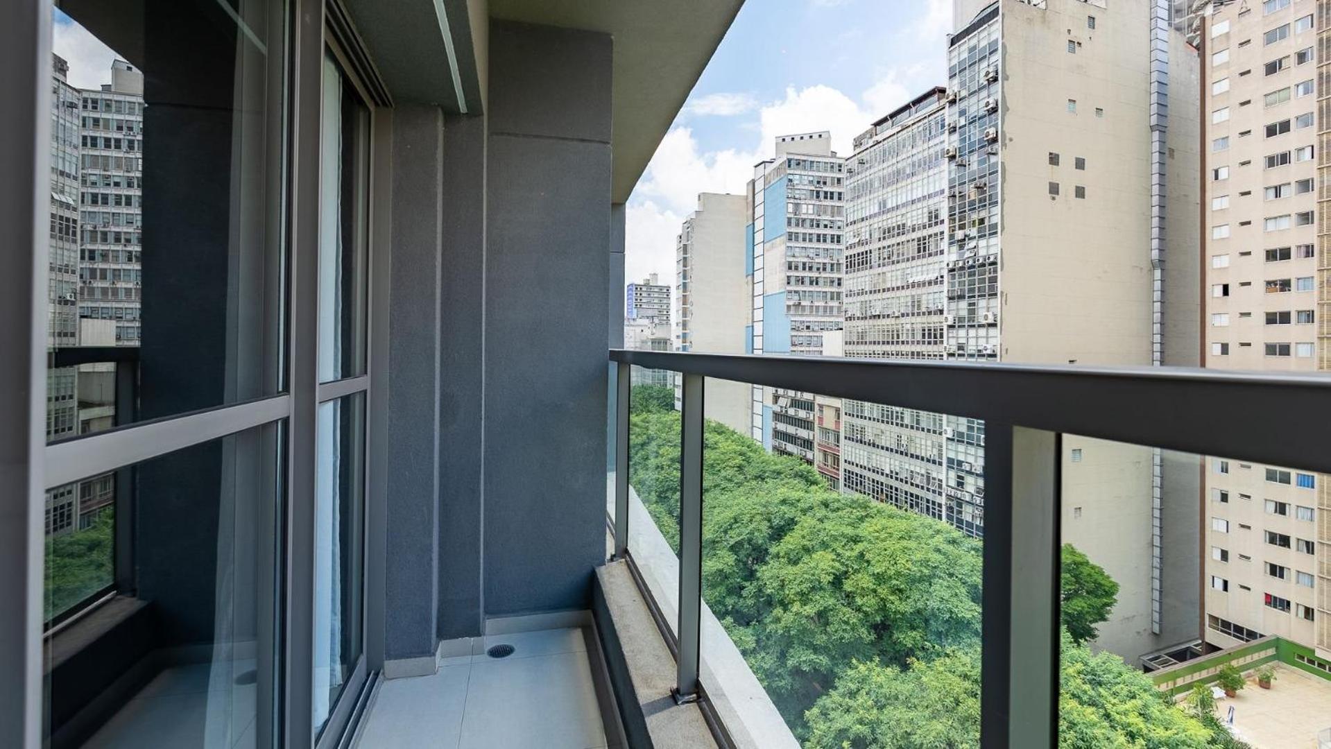 Studios modernos na Consolação, perto da Avenida Paulista.