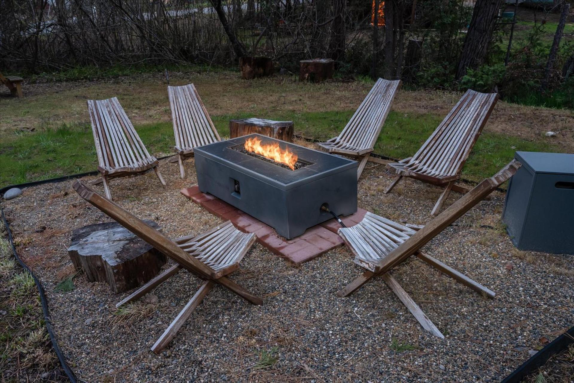 Bass Lake Chalet- A frame with hot tub/firepit view 3