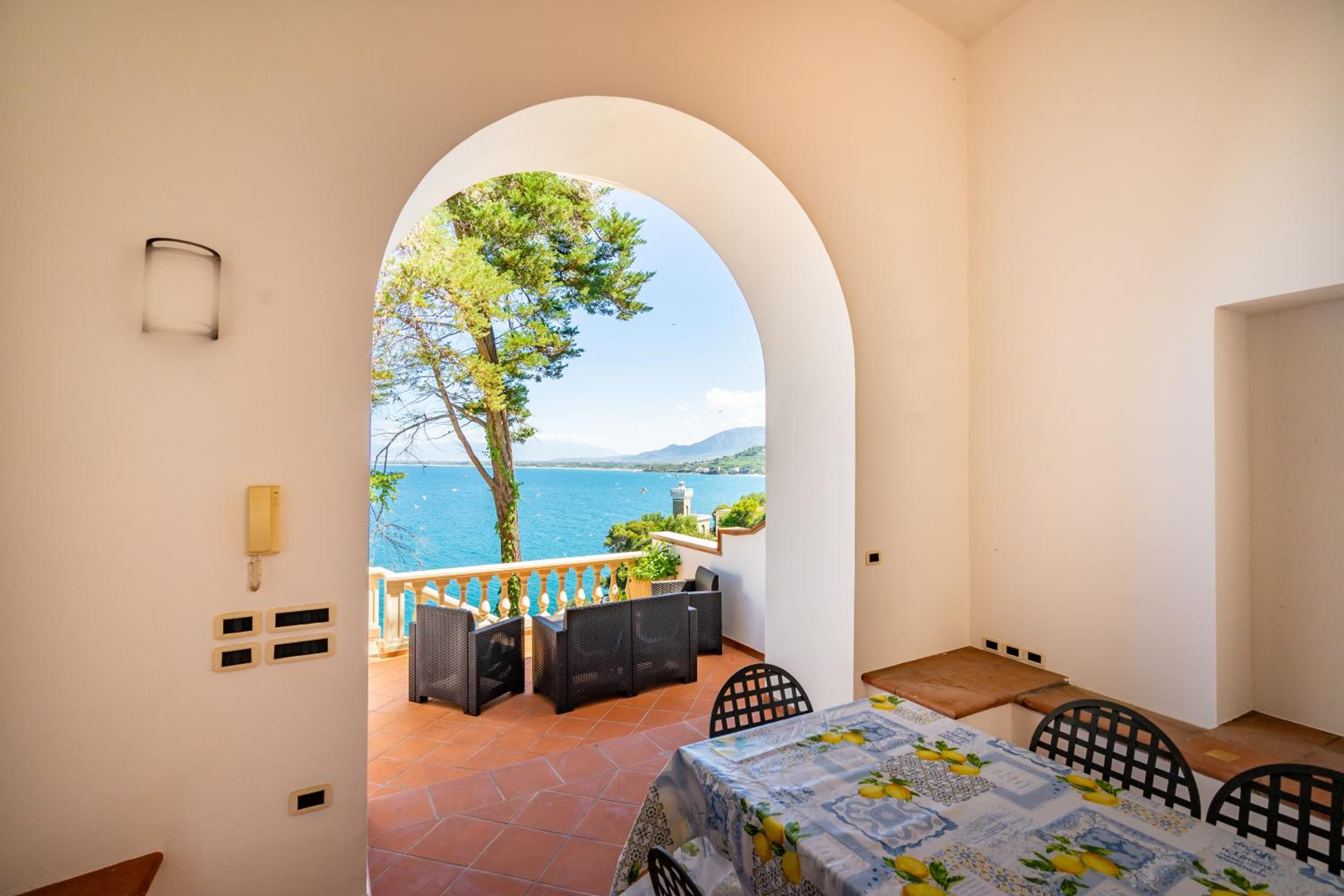 Lighthouse View Villa with Sea View Terrace and Garden