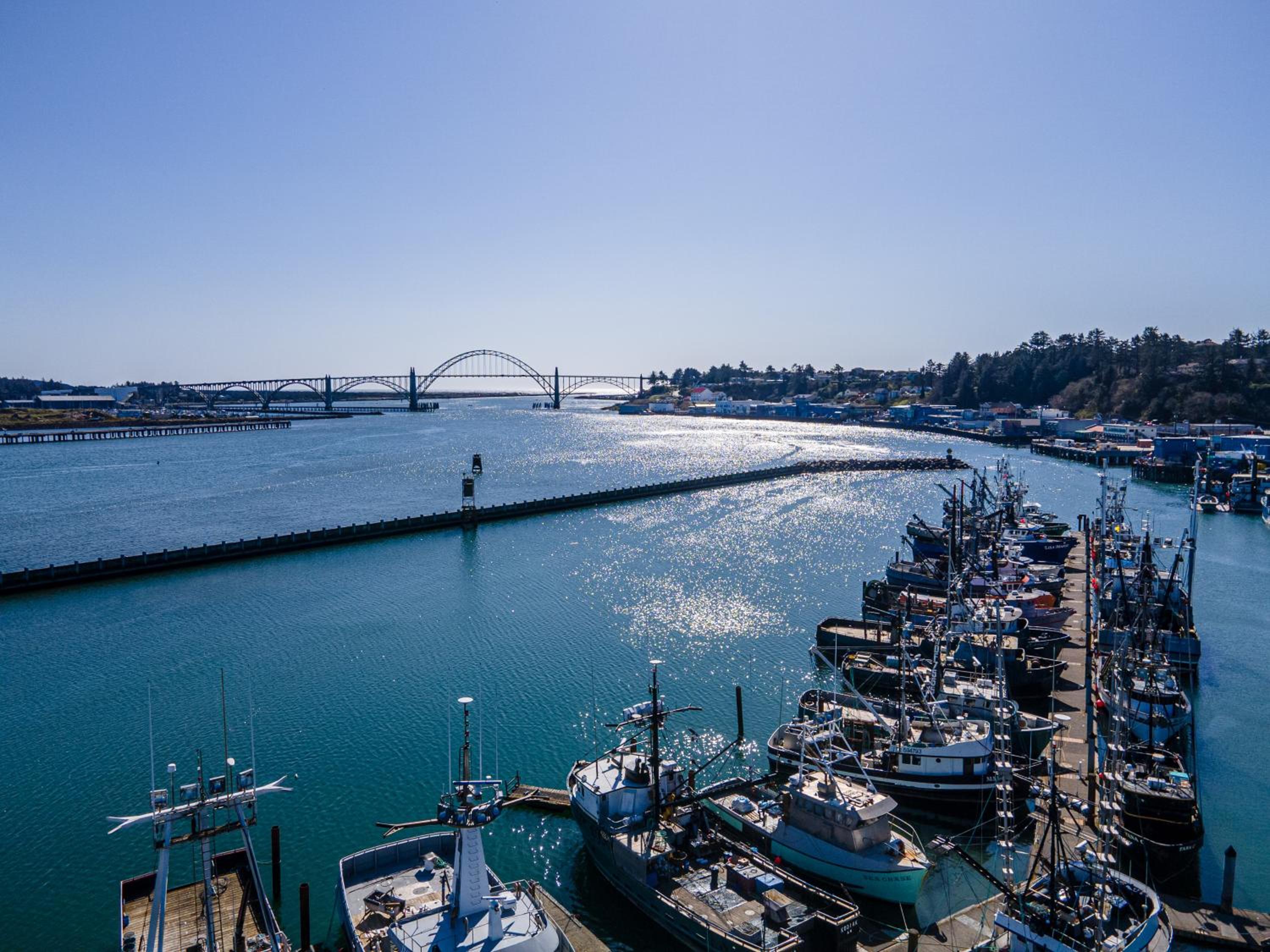Yaquina Bay & Bridge Views! Watch the Boats! Kitchen is a culinary delight! Unit 5 view 3