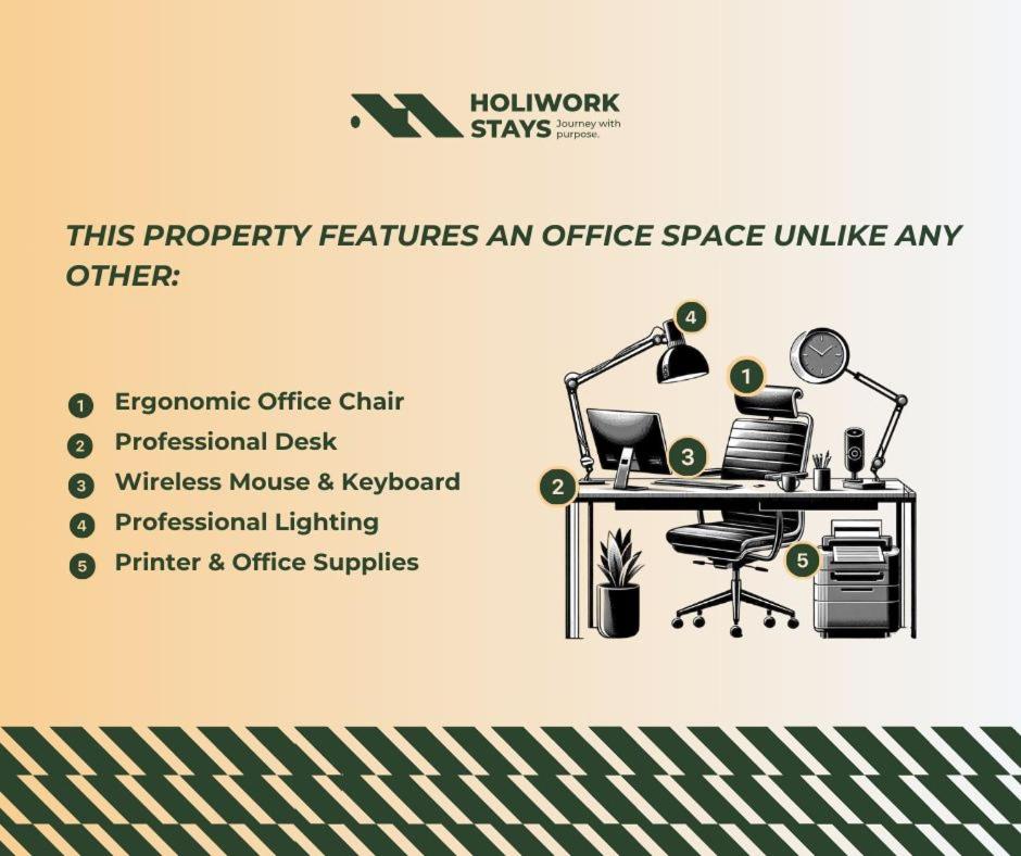 Pumpkin Spiced Suite with Own Parking and Office Setup