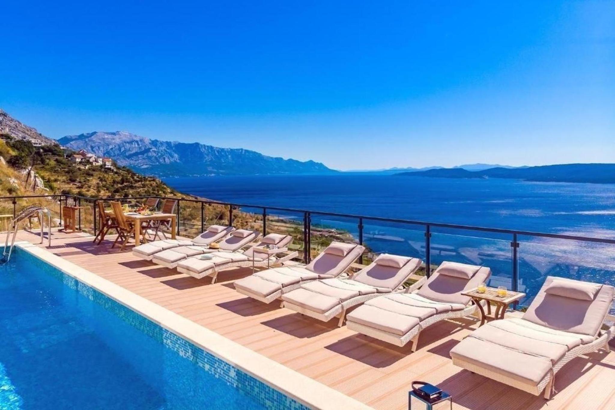Villa Mia mit privatem Pool, Whirlpool, Fitnessraum, Sauna, Meerblick view 5