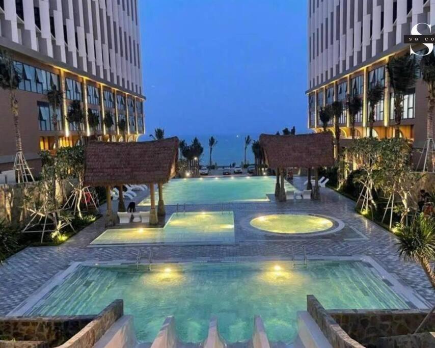 Apec Mandala Mui Ne-Căn hộ nghỉ dưỡng Phan Thiết-32 mét vuông gồm 2 giường 1 mét 6-thích hợp cho 1-4 người lớn, trẻ em free nếu dùng chung giường