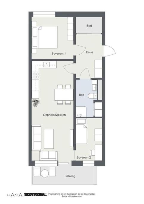 Central 2 bedroom apartment view 5