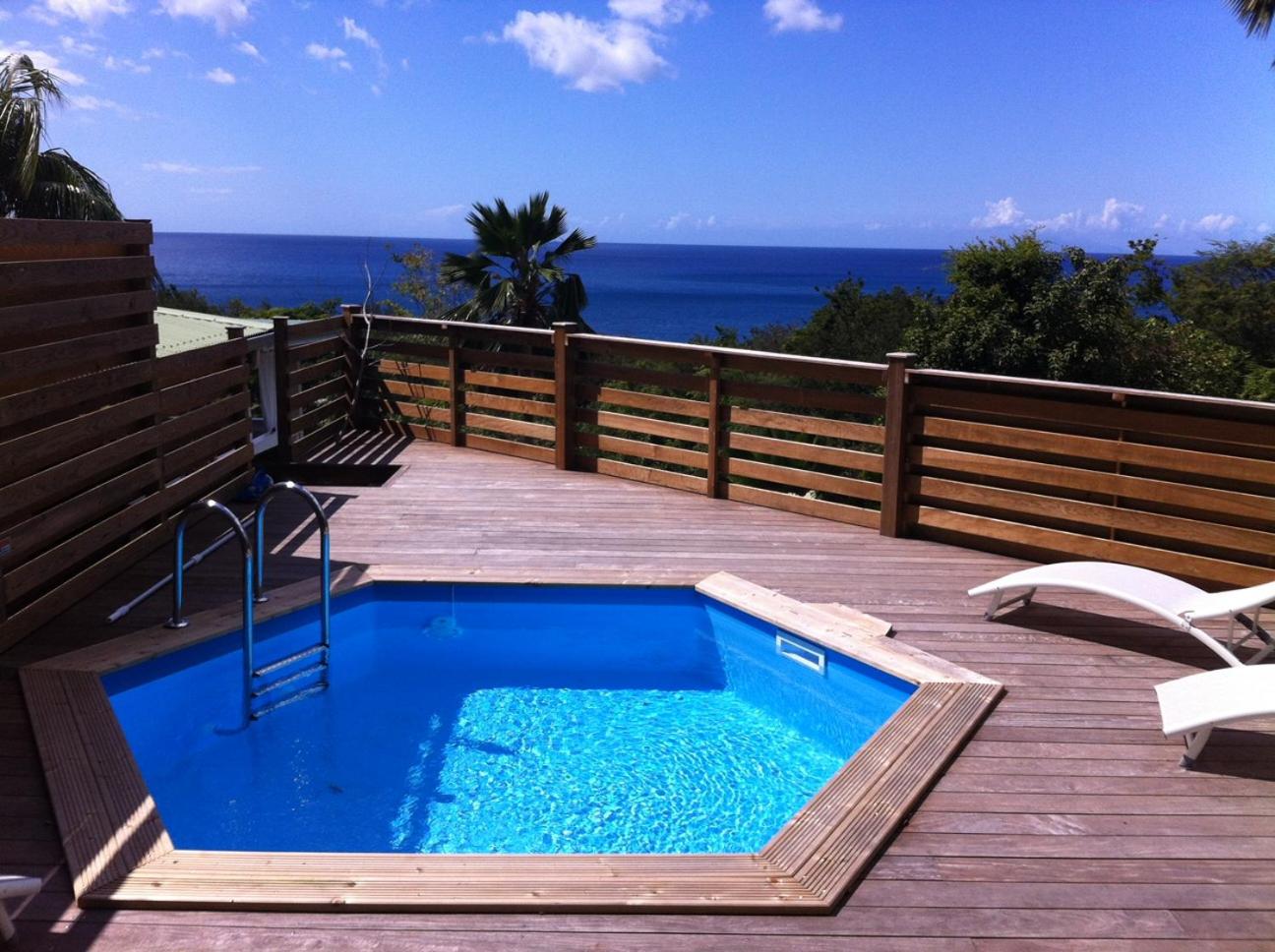 Villa CANNELLE Pointe Batterie, piscine, vue mer