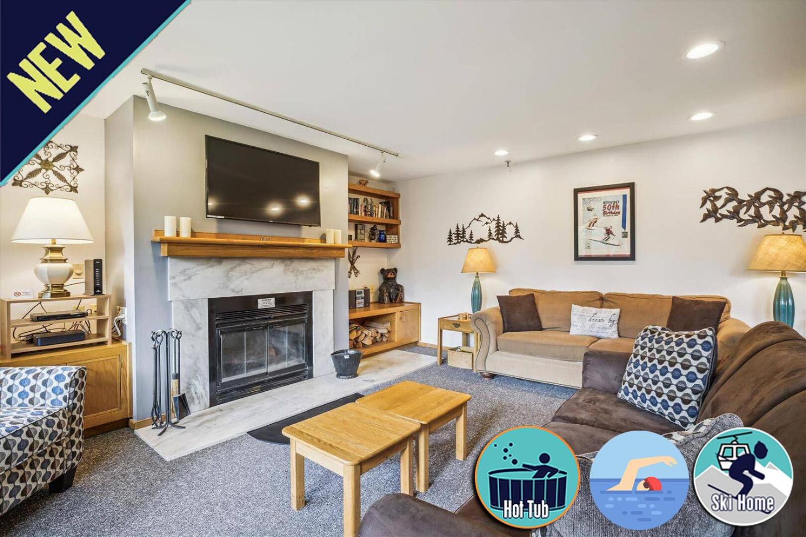 Highridge B16 Delightful Two Bedroom Mountain Condo with Pool, Game Room, and Sauna view 5