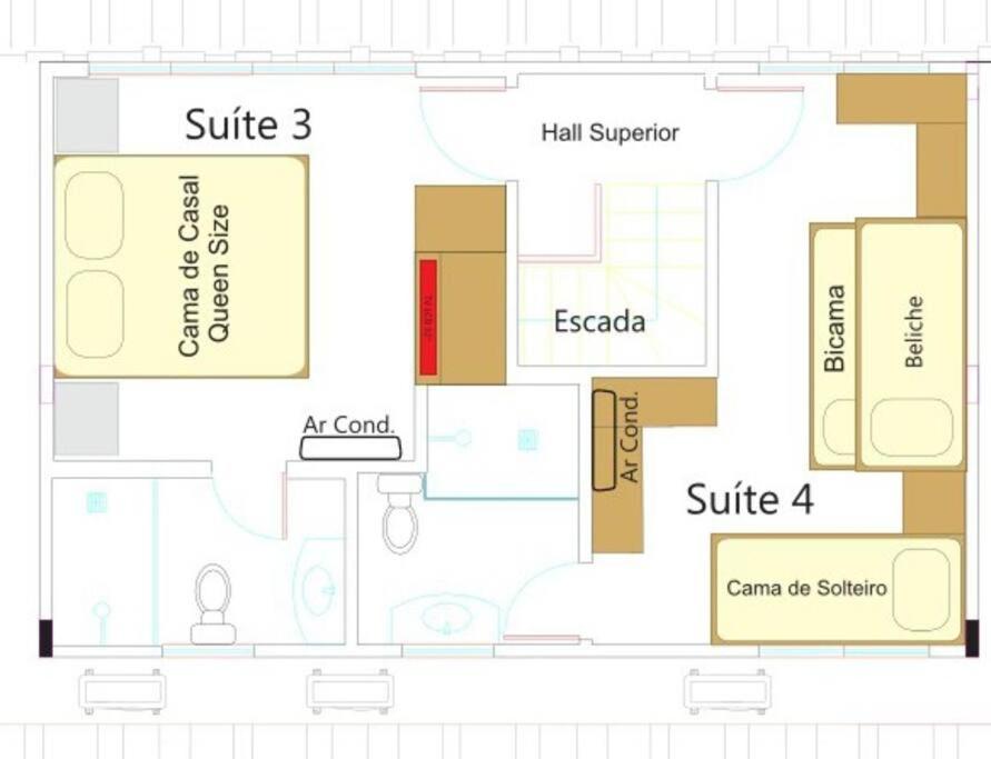 Pier22 Lodging - Duplex com 4 suítes num paraíso ecológico
