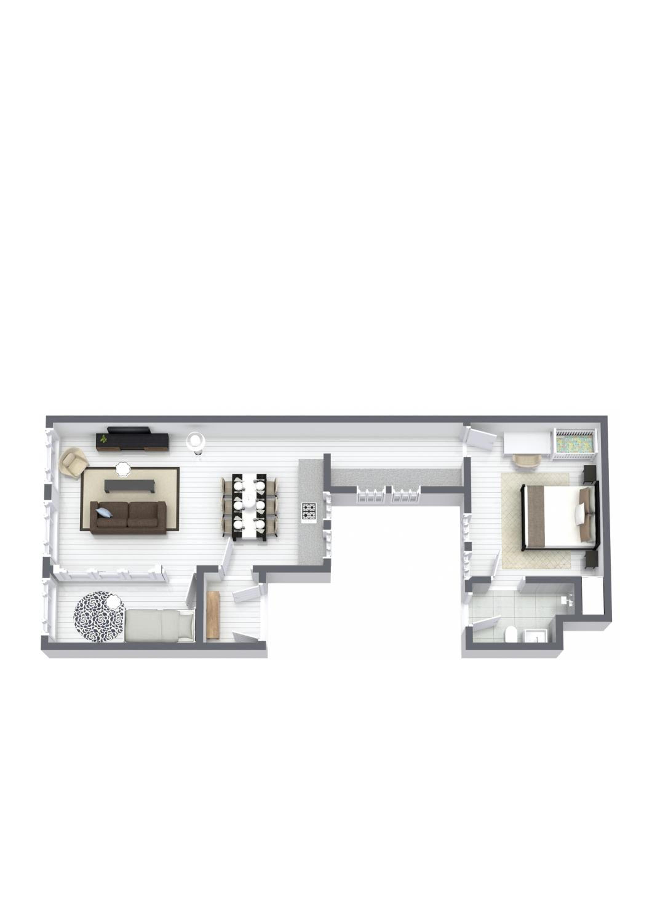 Stylish Apartment on Lively Street in Downtown