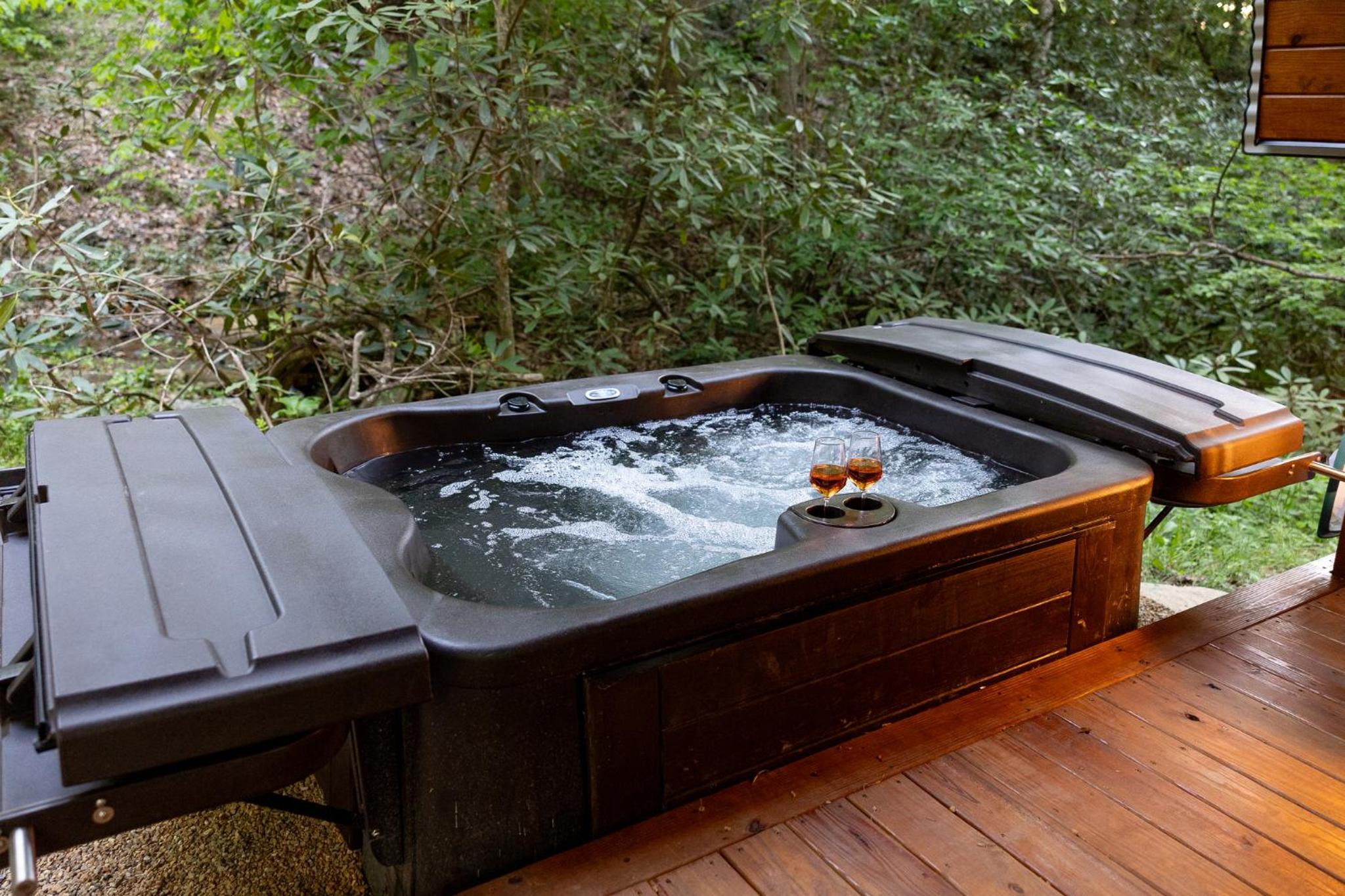 Airstream w Bathtub, River, & Hot Tub