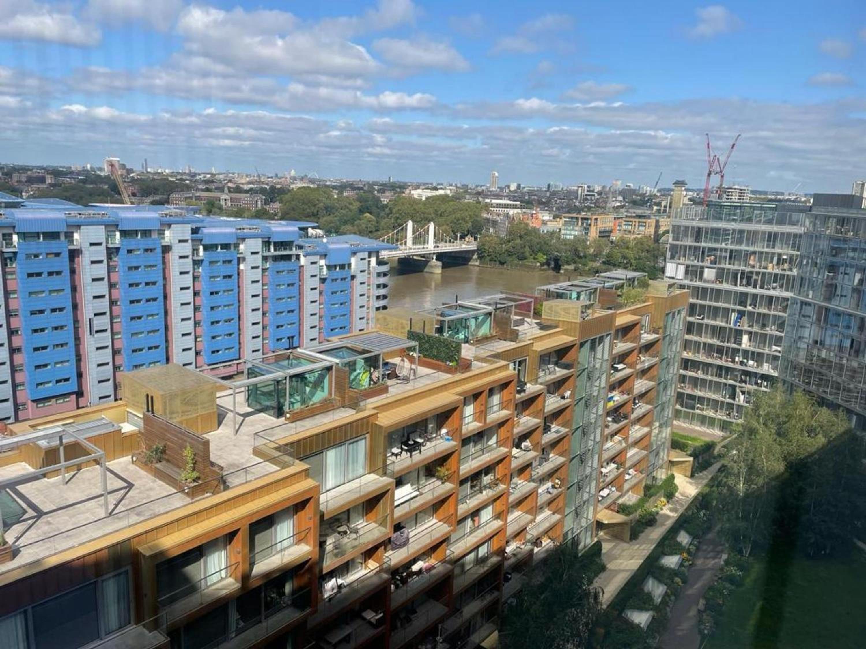 Battersea Power station flat with River views