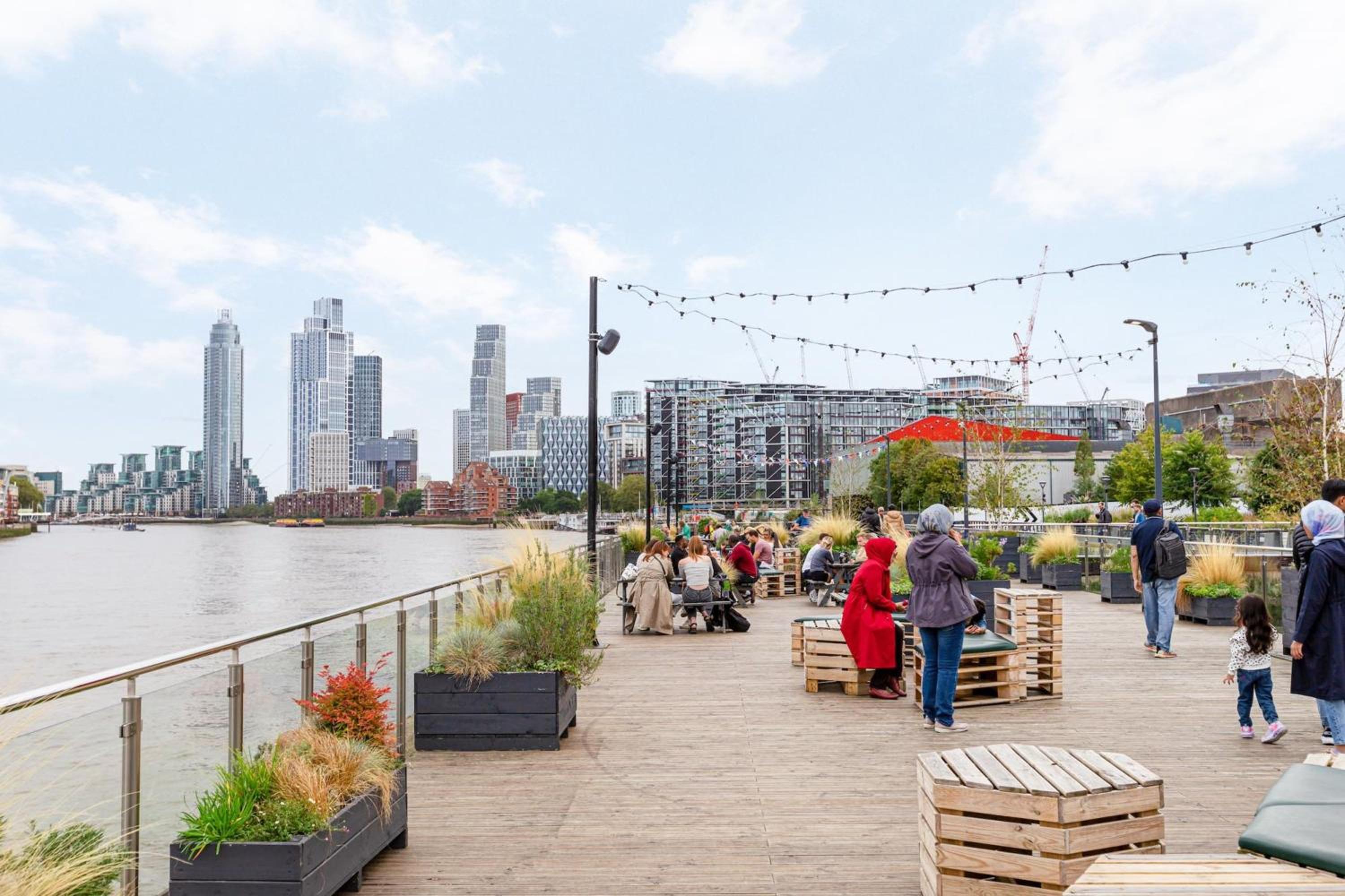 Battersea Power station flat with River views