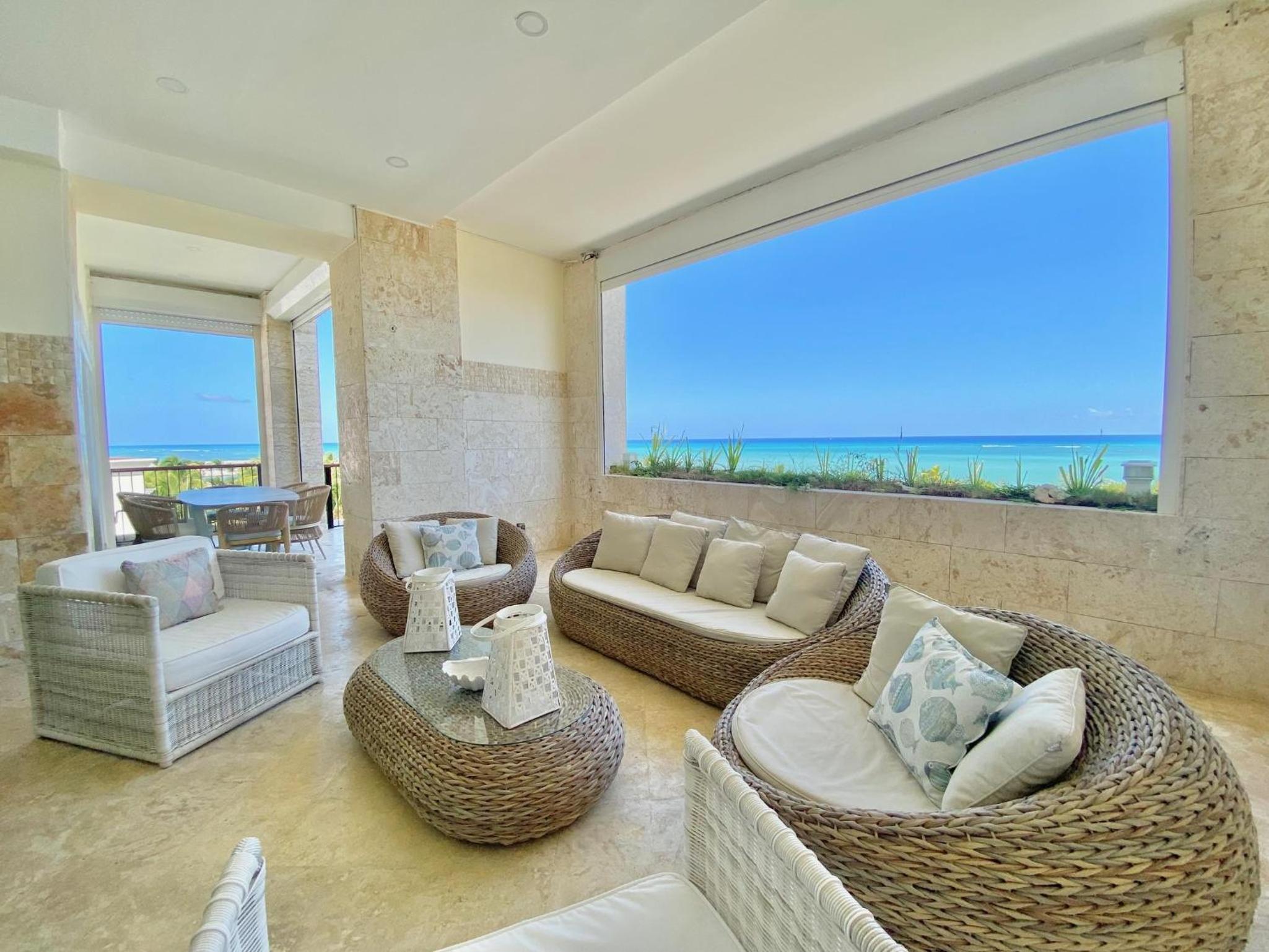 Beautiful Beachfront Penthouse At Cap Cana
