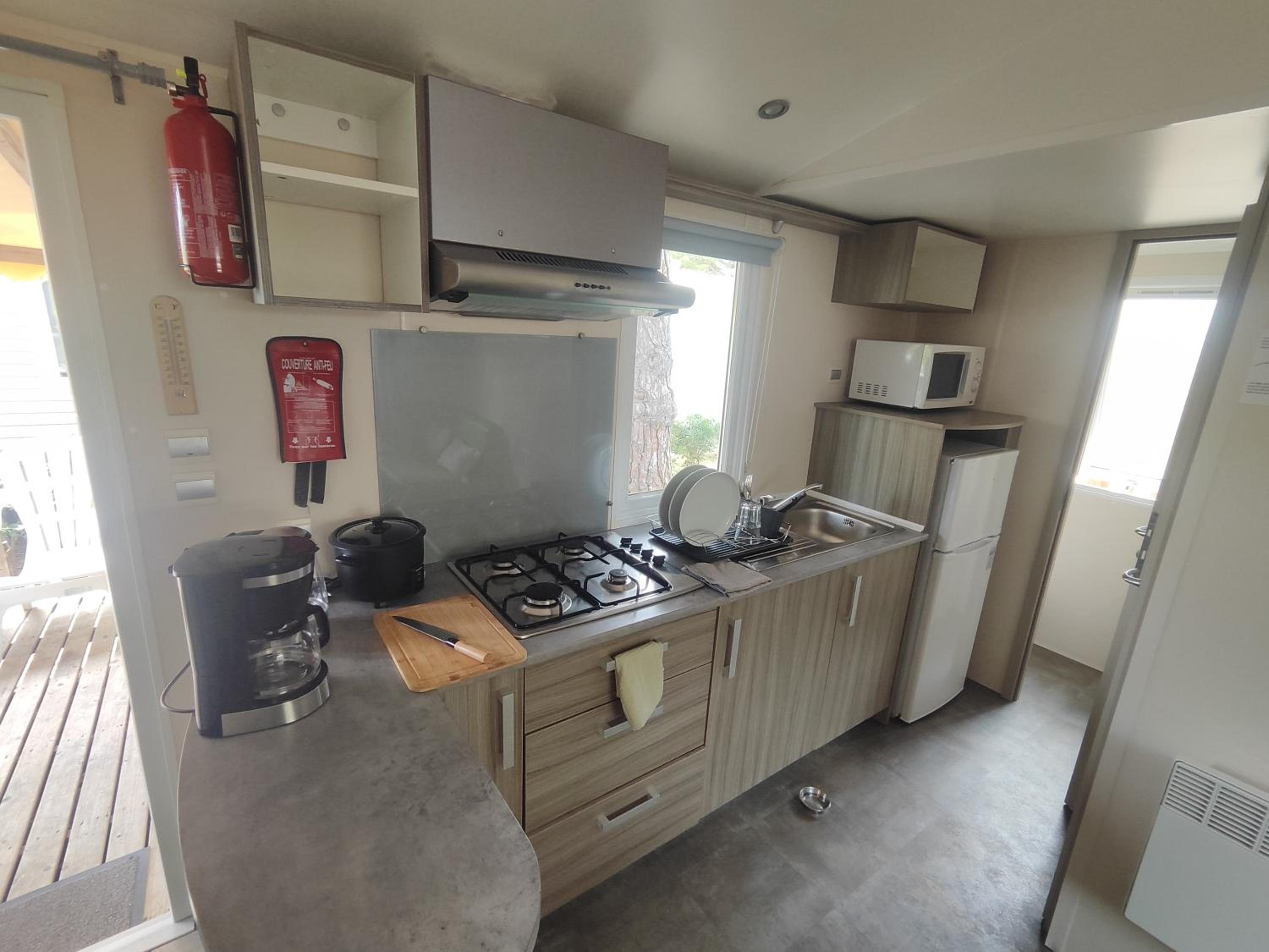 Mobil-home climatisé Plage à 3 min Proche Barcarès Piscine chauffée