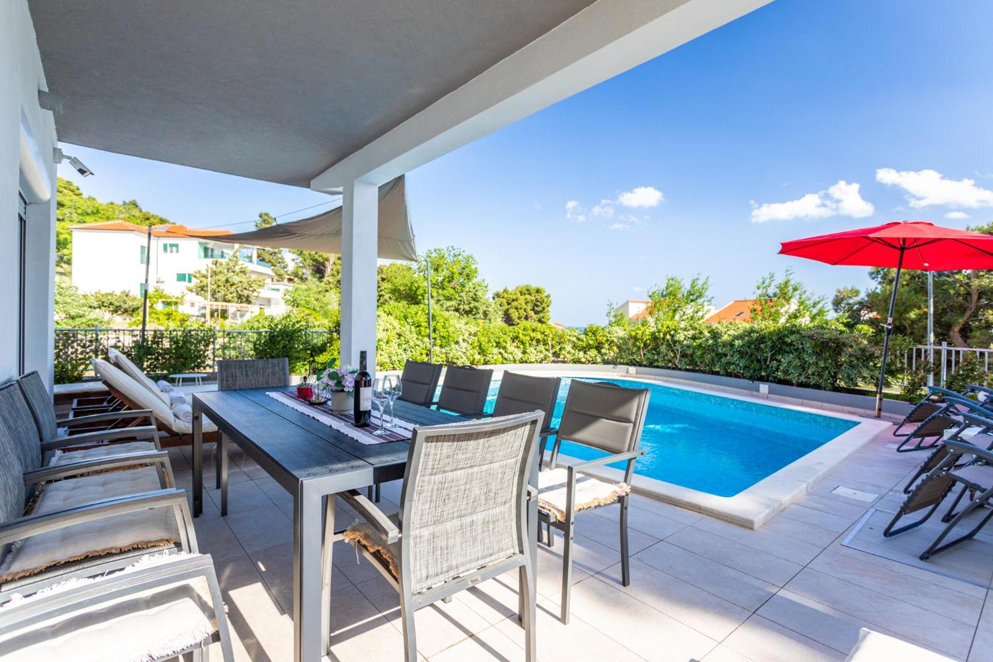 Villa ELLA ESTELLE with a heated pool, hot tub, sauna view 4