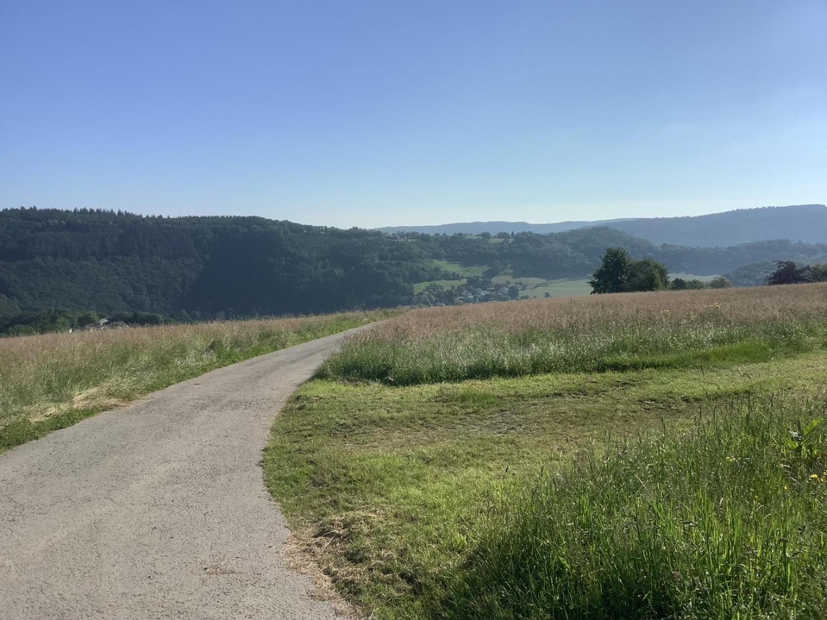 Berg Blick Eifler Bauernhaus modern restauriert