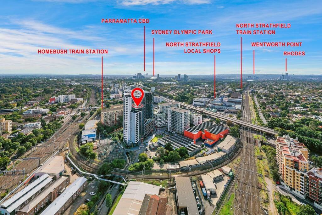City views & New 3b2b1p Apt in Homebush