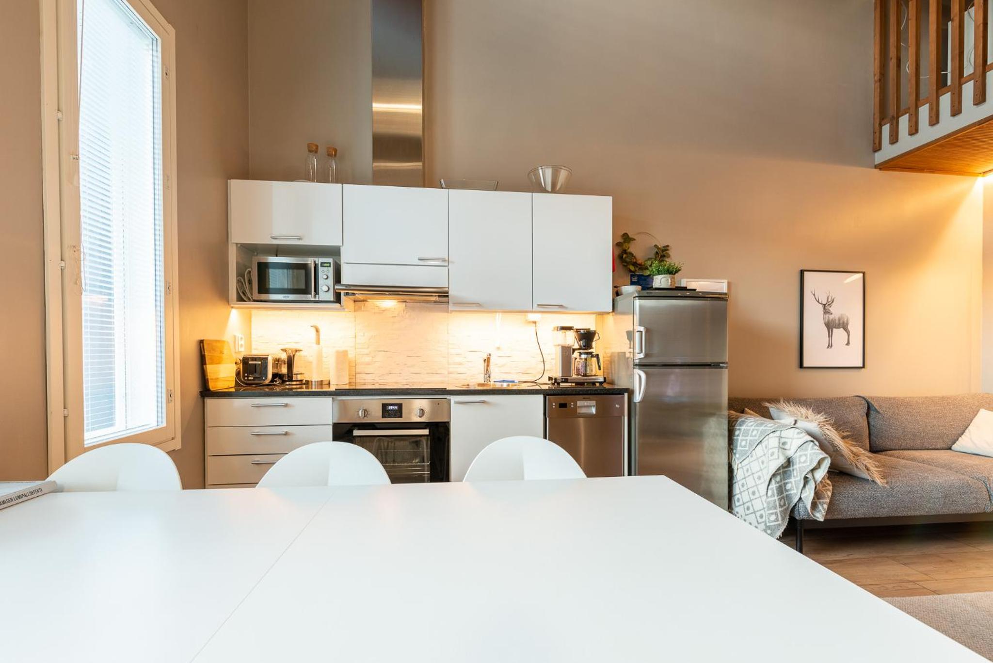 Aurinkorinne 2 - Modern 2BD & Loft, free wifi & sauna
