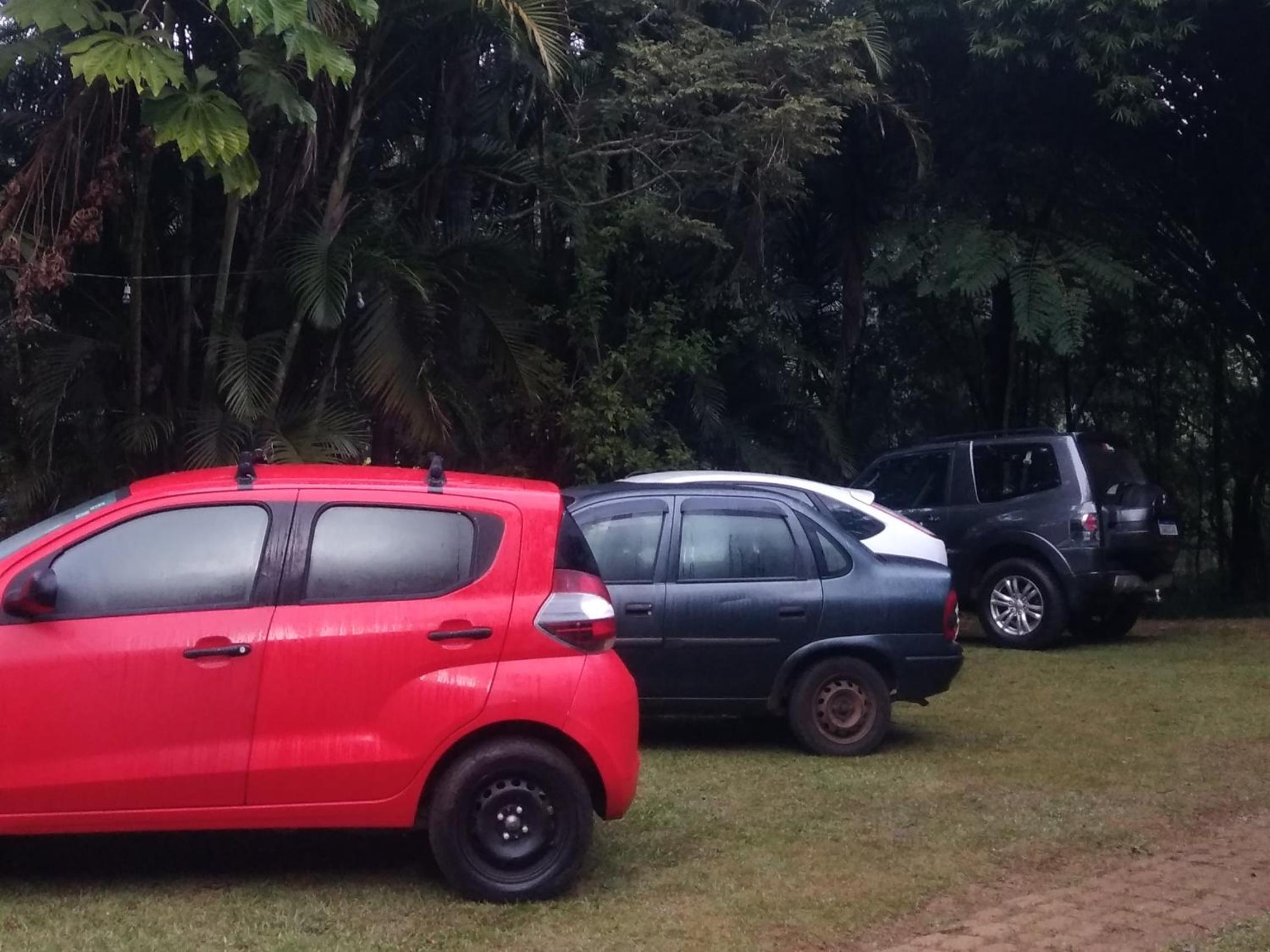 Chalé na floresta com frigobar