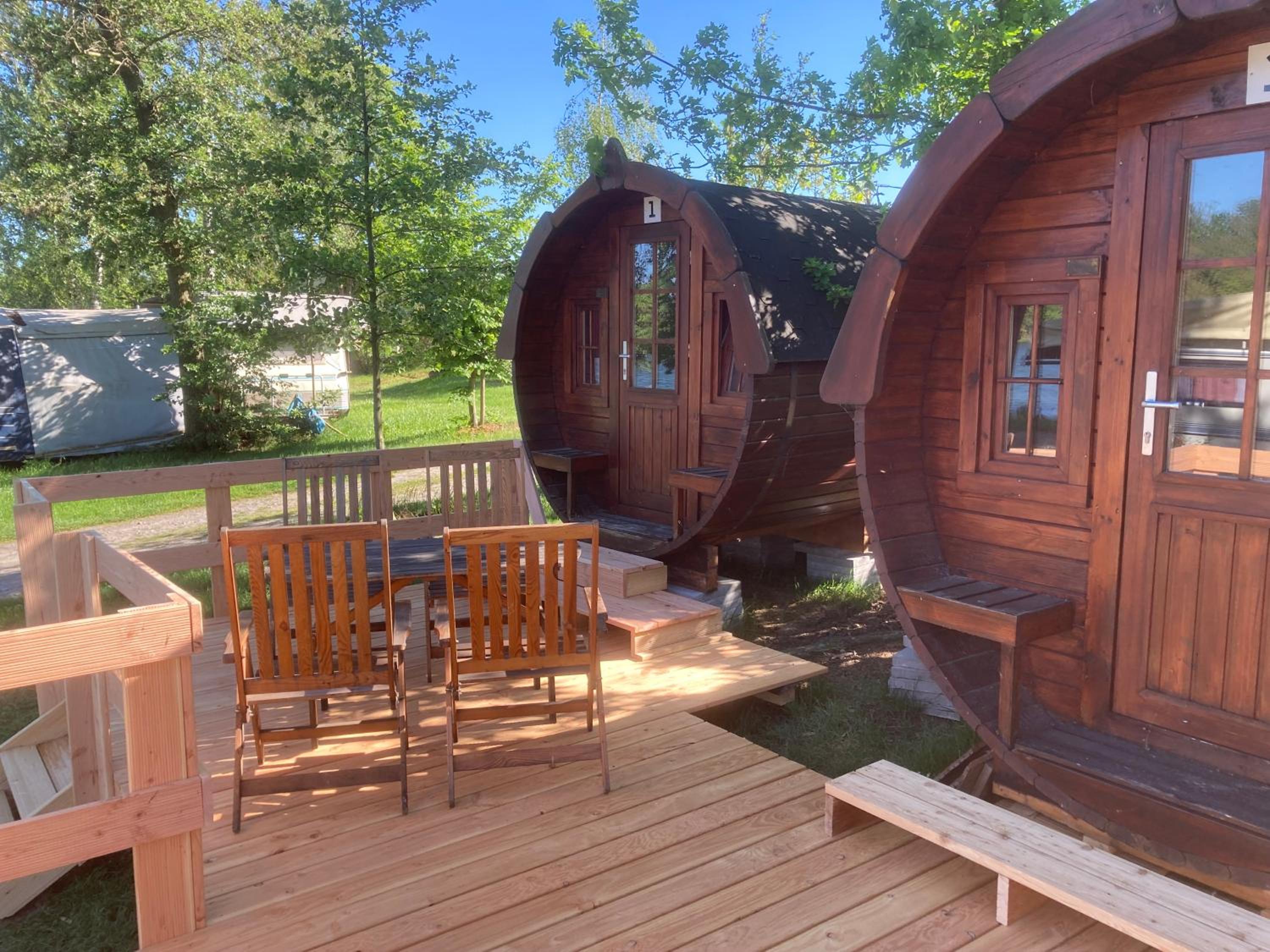 Campingfass mit Panoramaterrasse