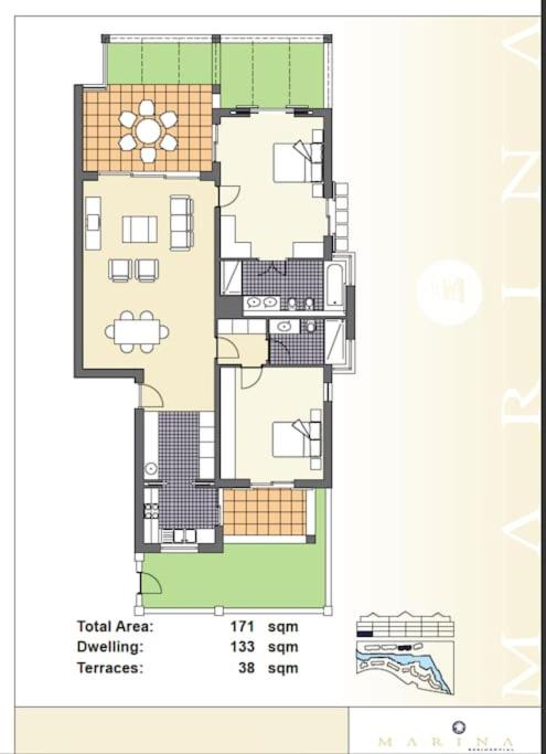 Luxurious Apartment in central Waterfront