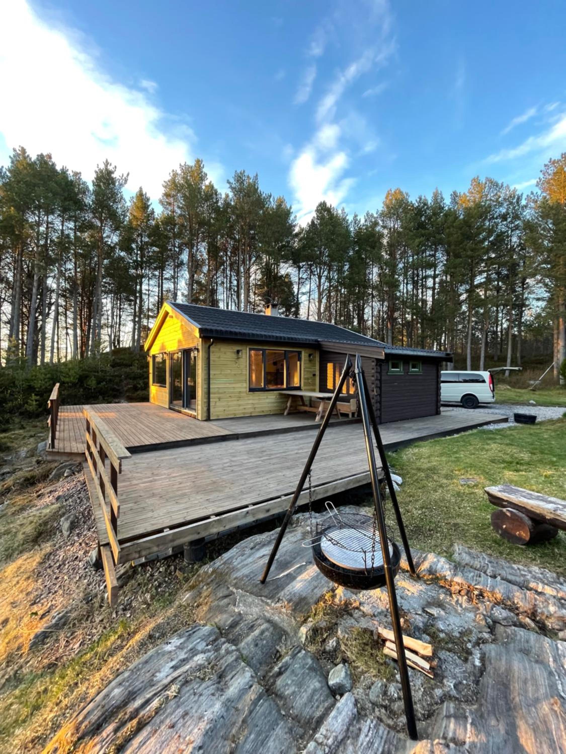 A cottage by the forest with a sea view !