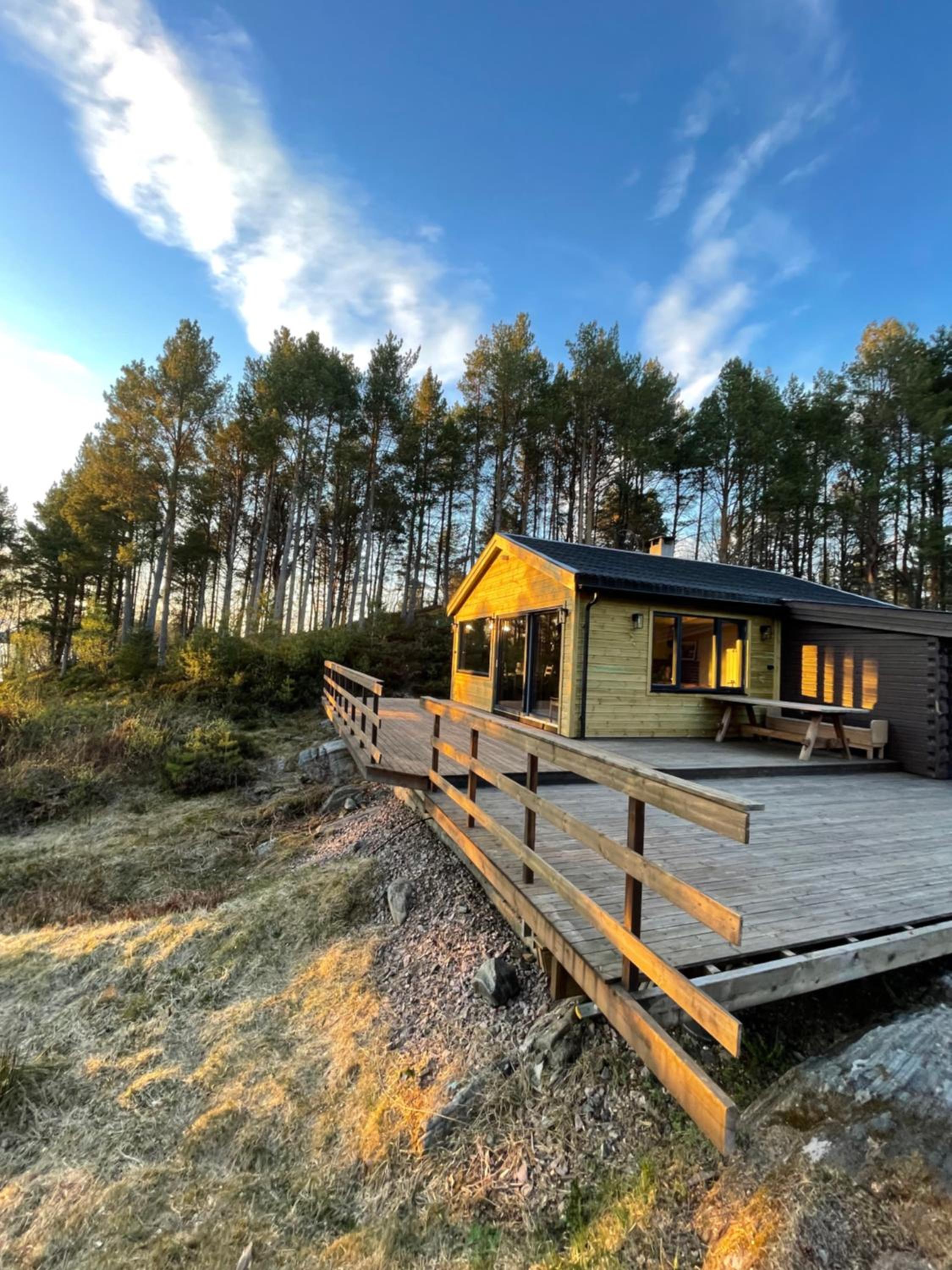 A cottage by the forest with a sea view !