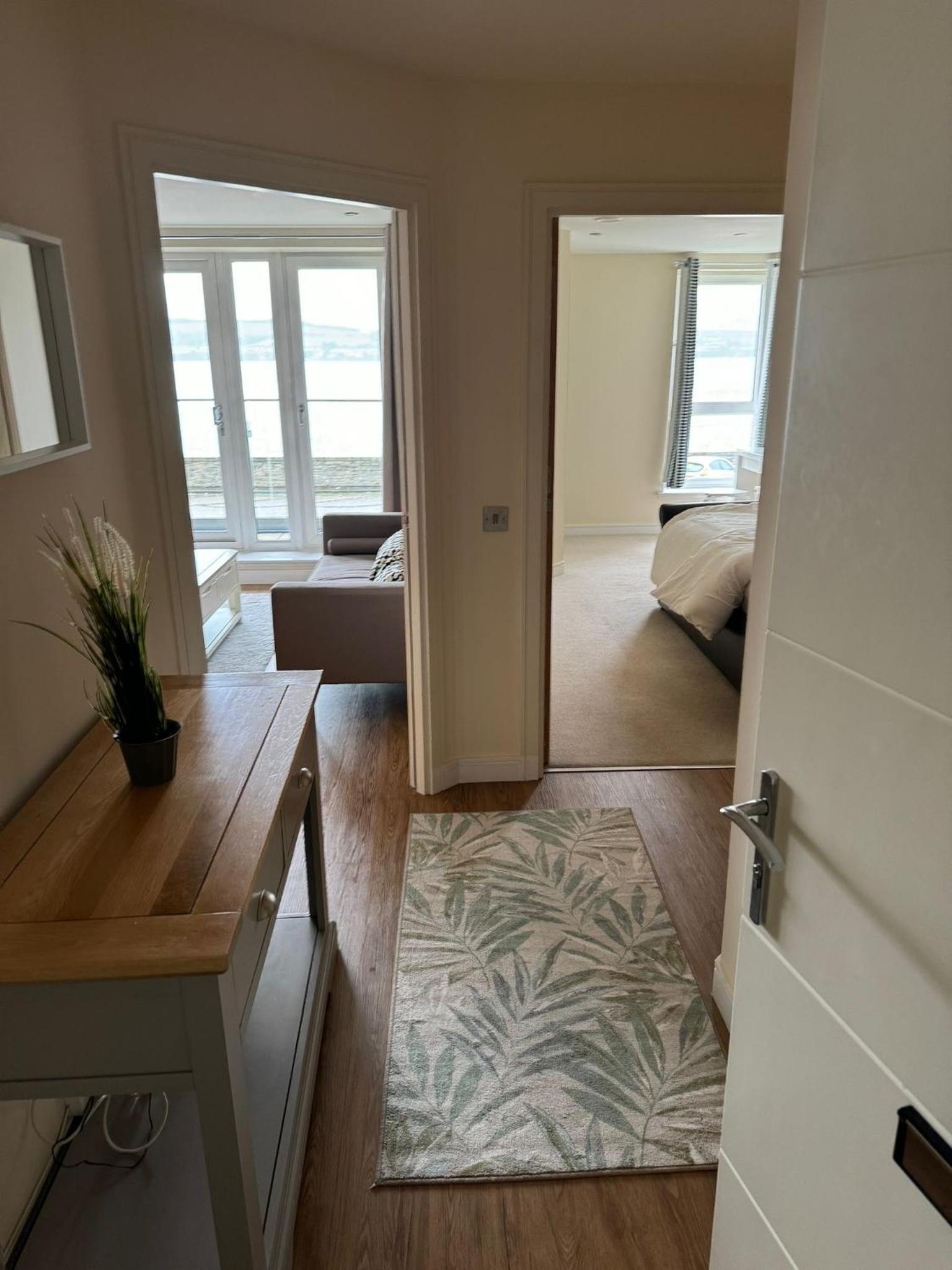 The waterfront apartments