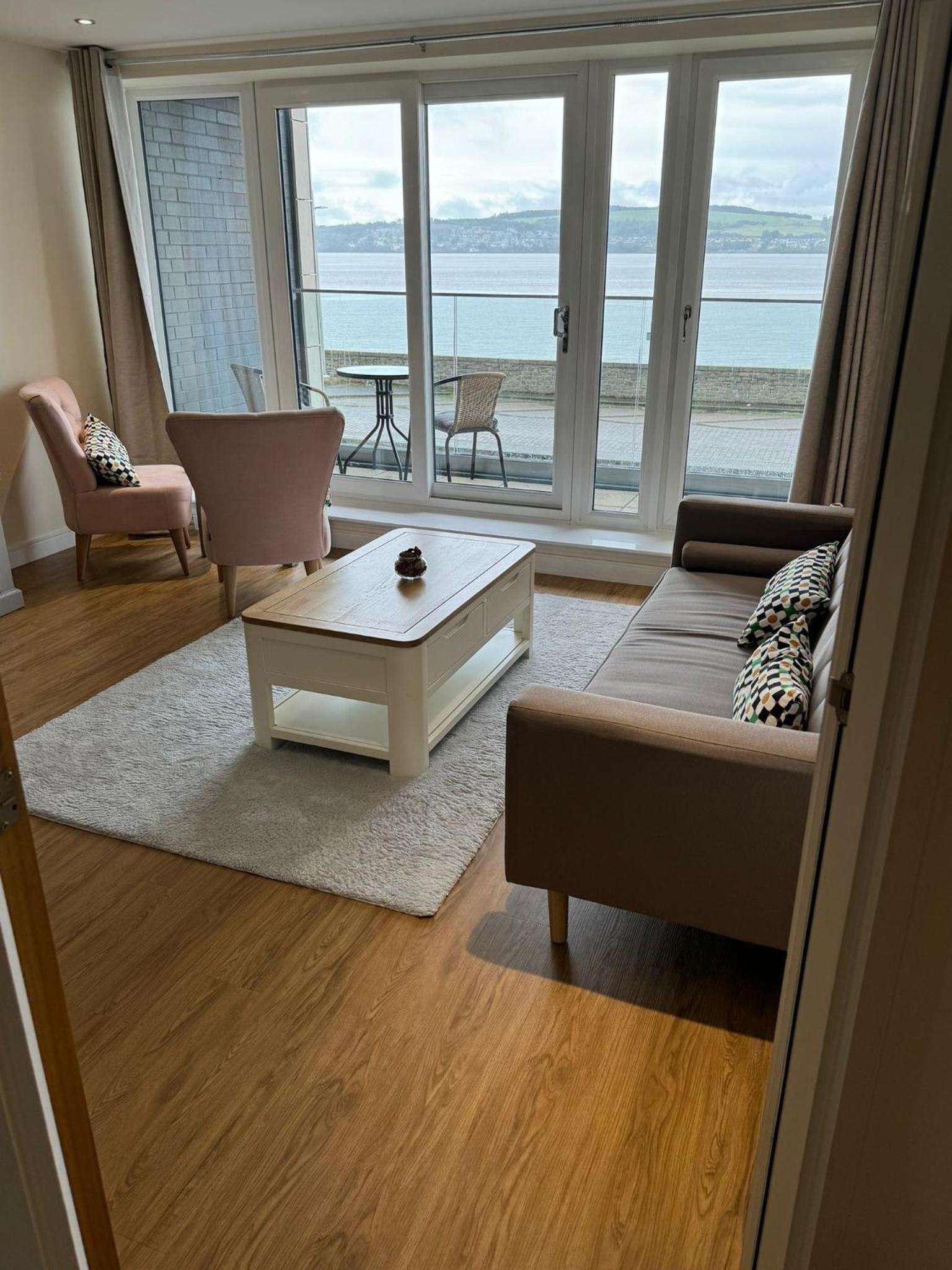 The waterfront apartments