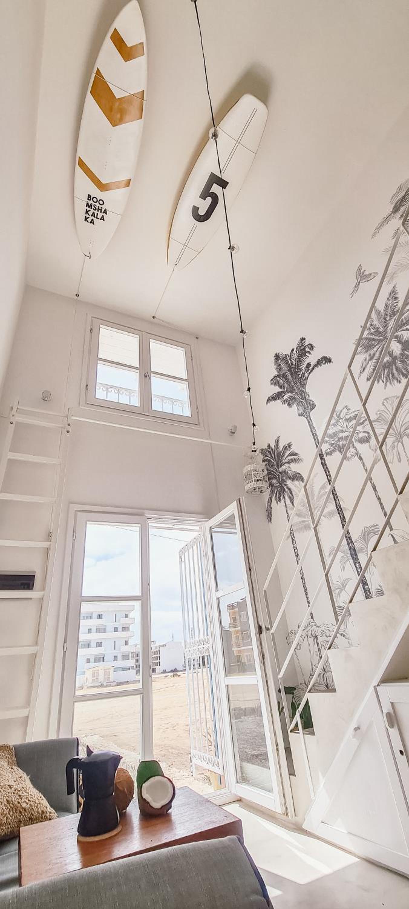 Chic Surf-Inspired Mezzanine Studio 