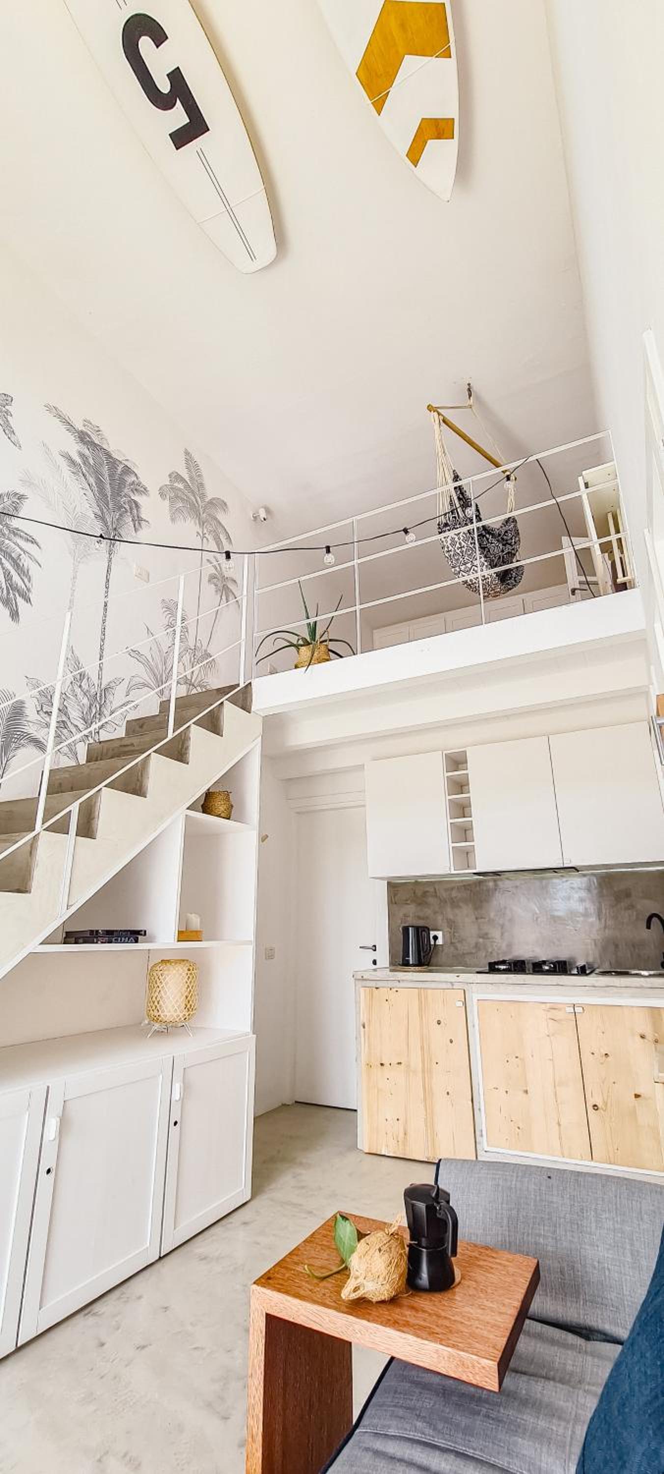 Chic Surf-Inspired Mezzanine Studio 