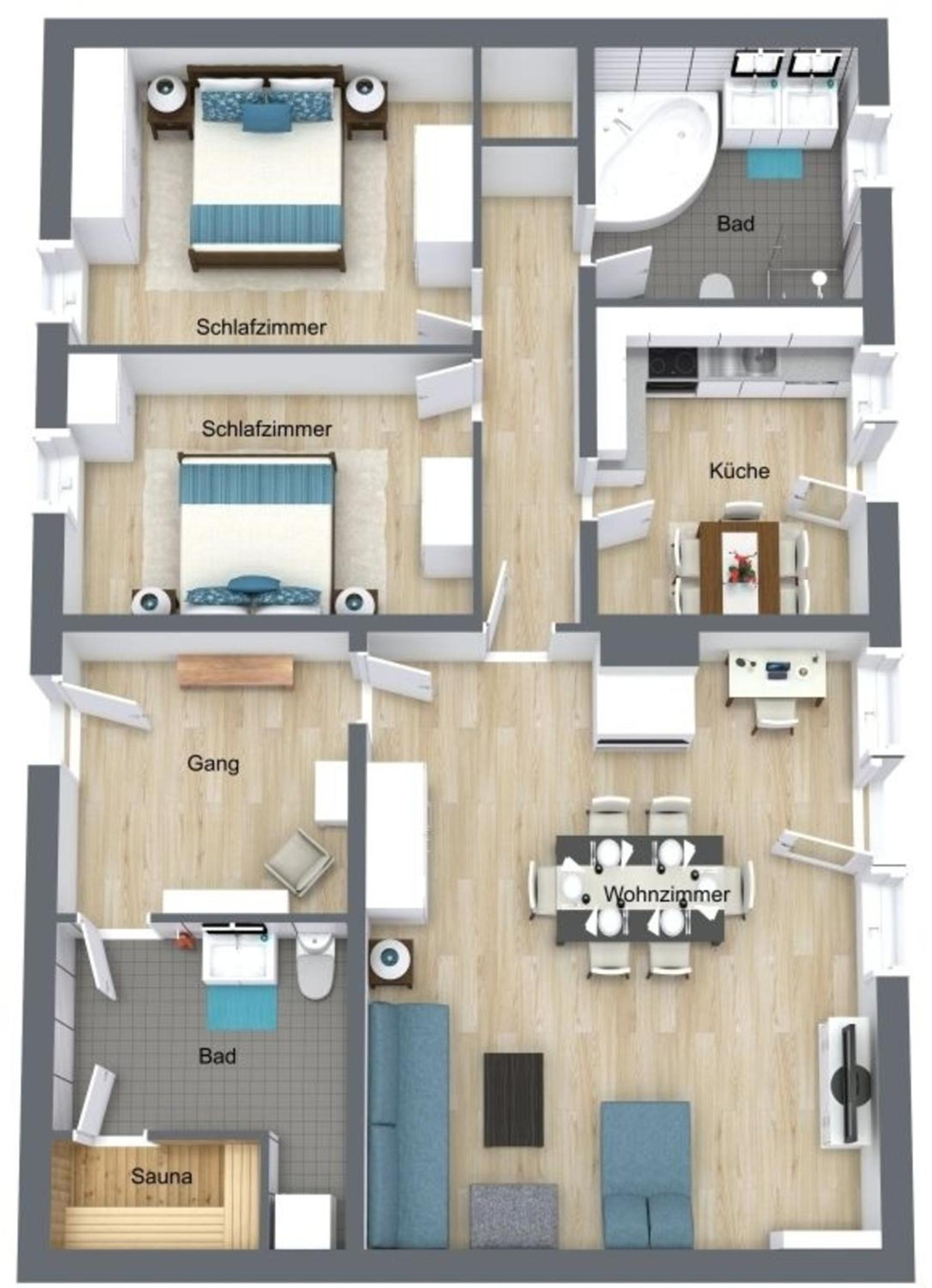 Insellicht BRINKMANNHAUS - entspannend groß fast am Strand Sauna Terrasse Grill
