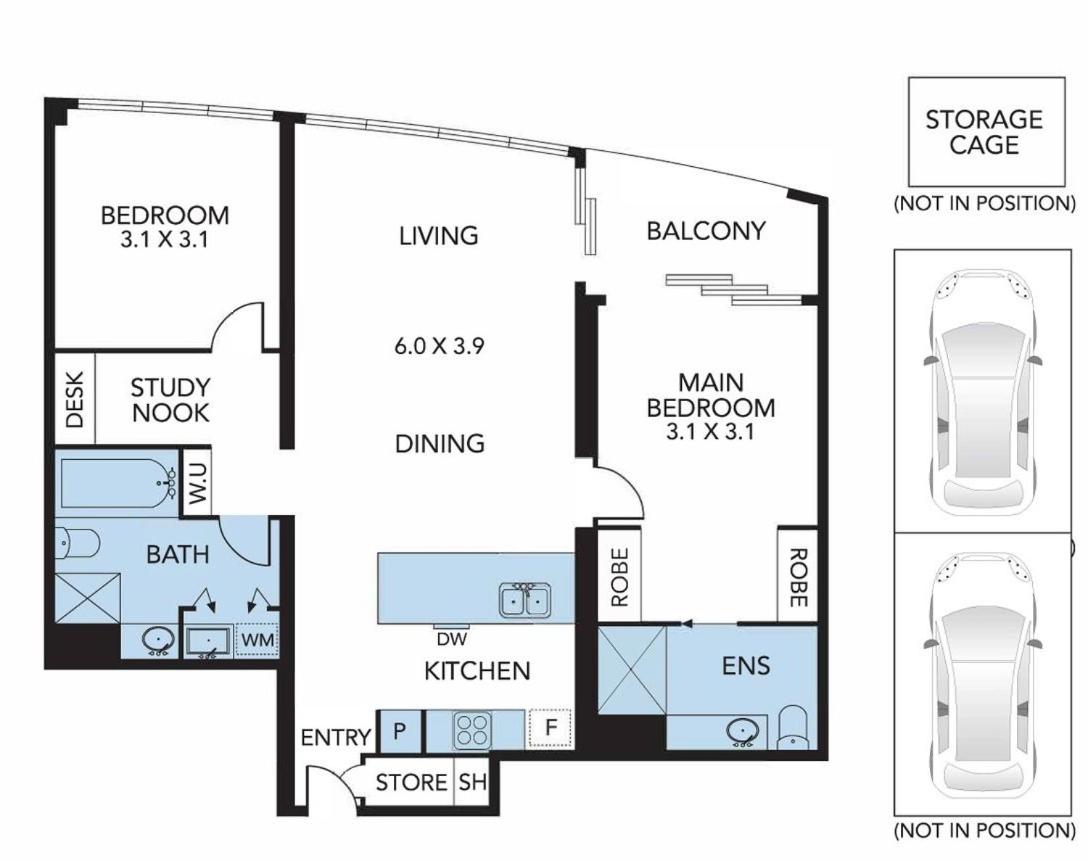 Luxury 2B2B 2 tandem carparks Prima Pearl Southbank next to Casino & City