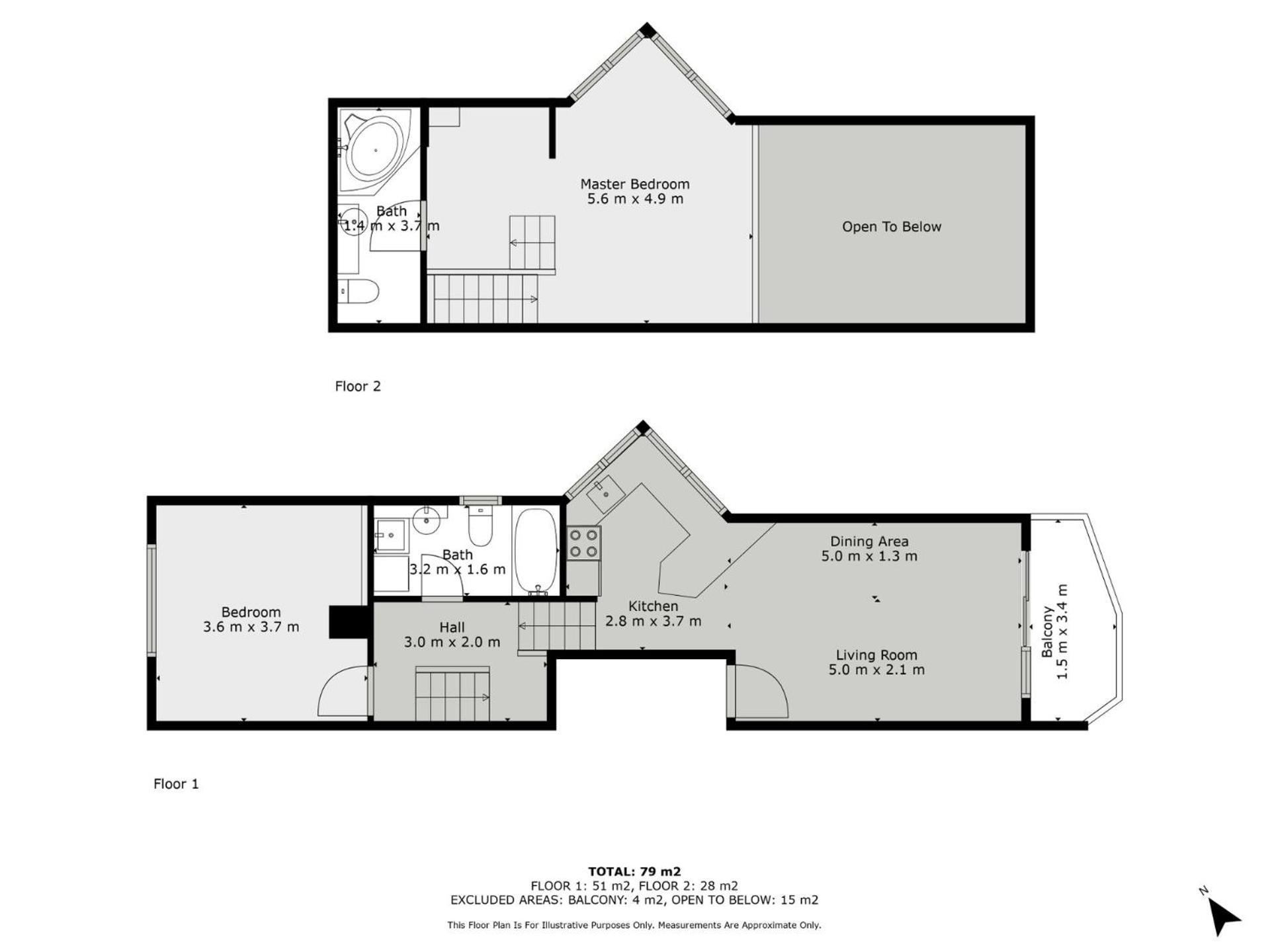 Parkwood 5 - 2BR Split Level l Spa Bath l BBQ l Central Location l WiFi