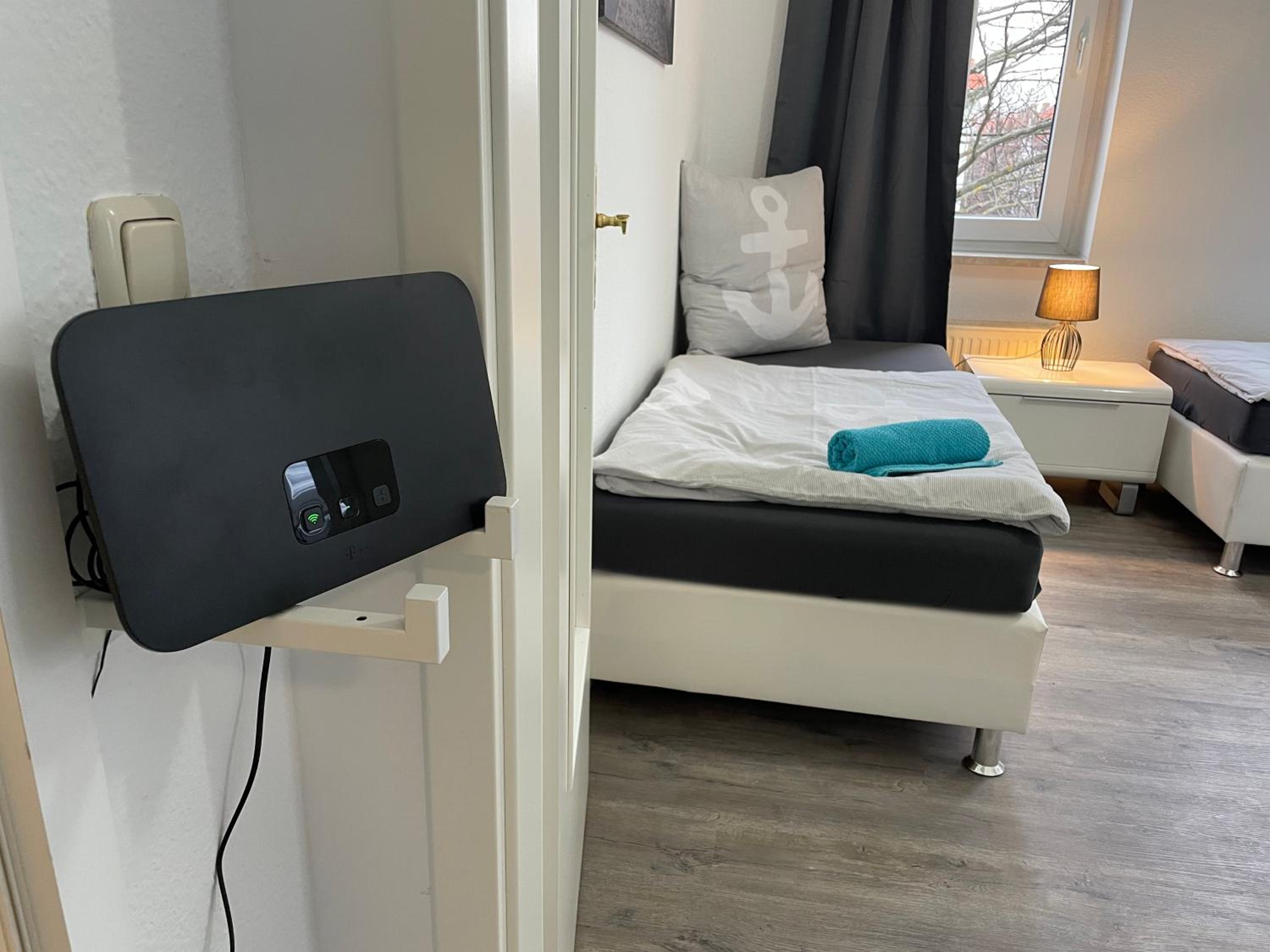 Apartment Hanseviertel Erfurt - 2 Schlafzimmer - 4 Betten - gratis PKW Stellplatz - SmartTV