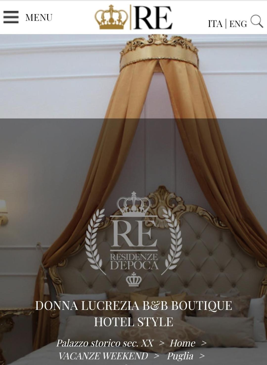 DONNA LUCREZIA b&b Boutique Hotel Style - RELAX & BUSINESS STAY