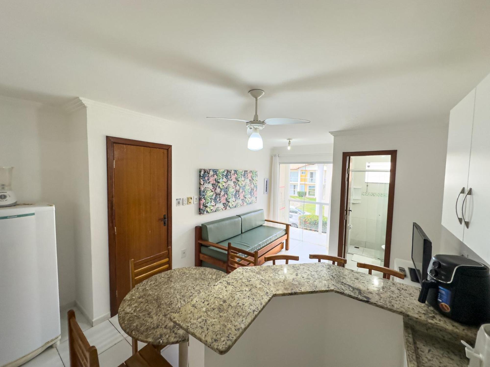 FLAT em residencial! Praia de taperapuan!