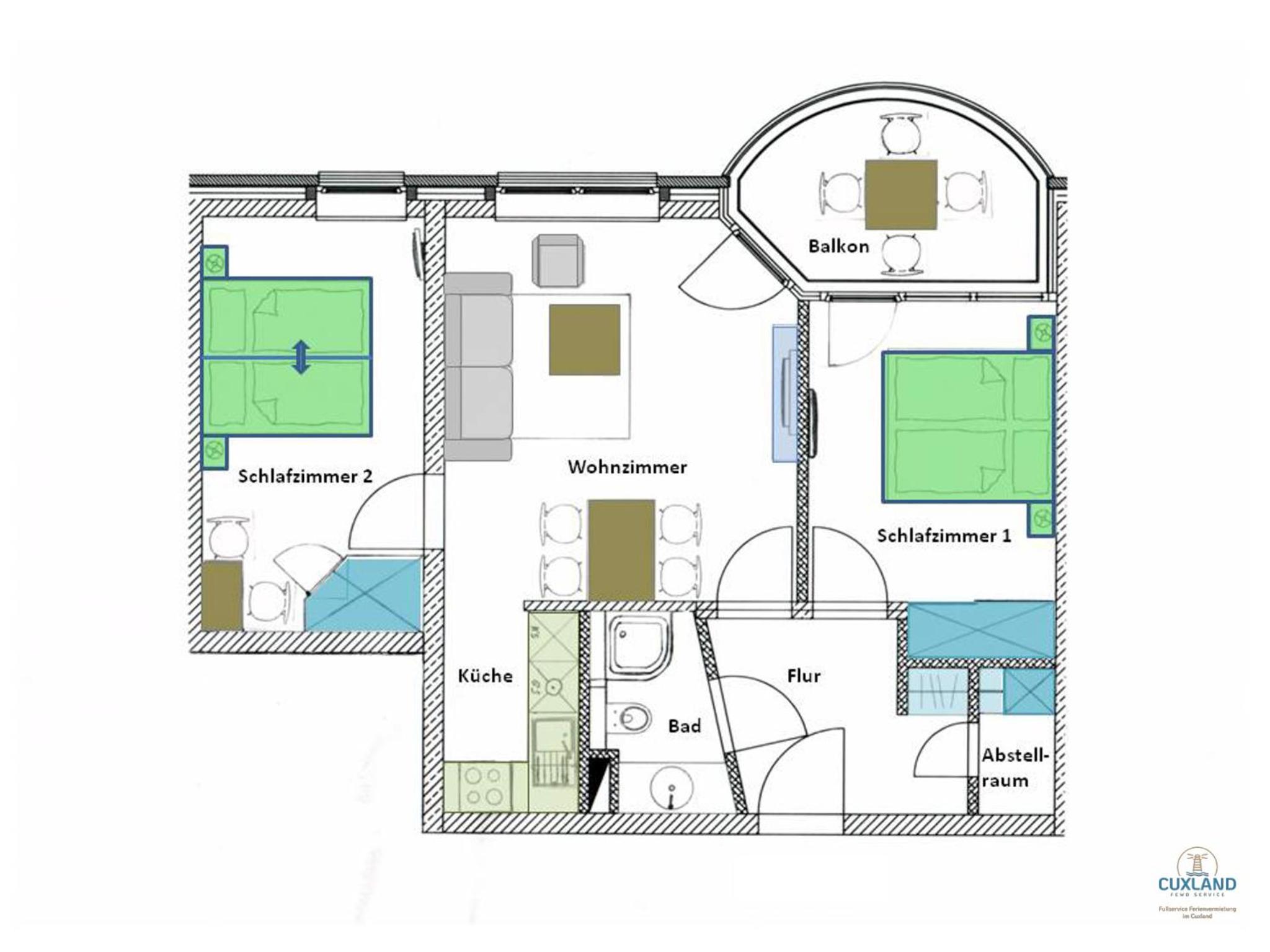 Residenz Hohe Lith Duhnen Wohnung 1 Haus 3