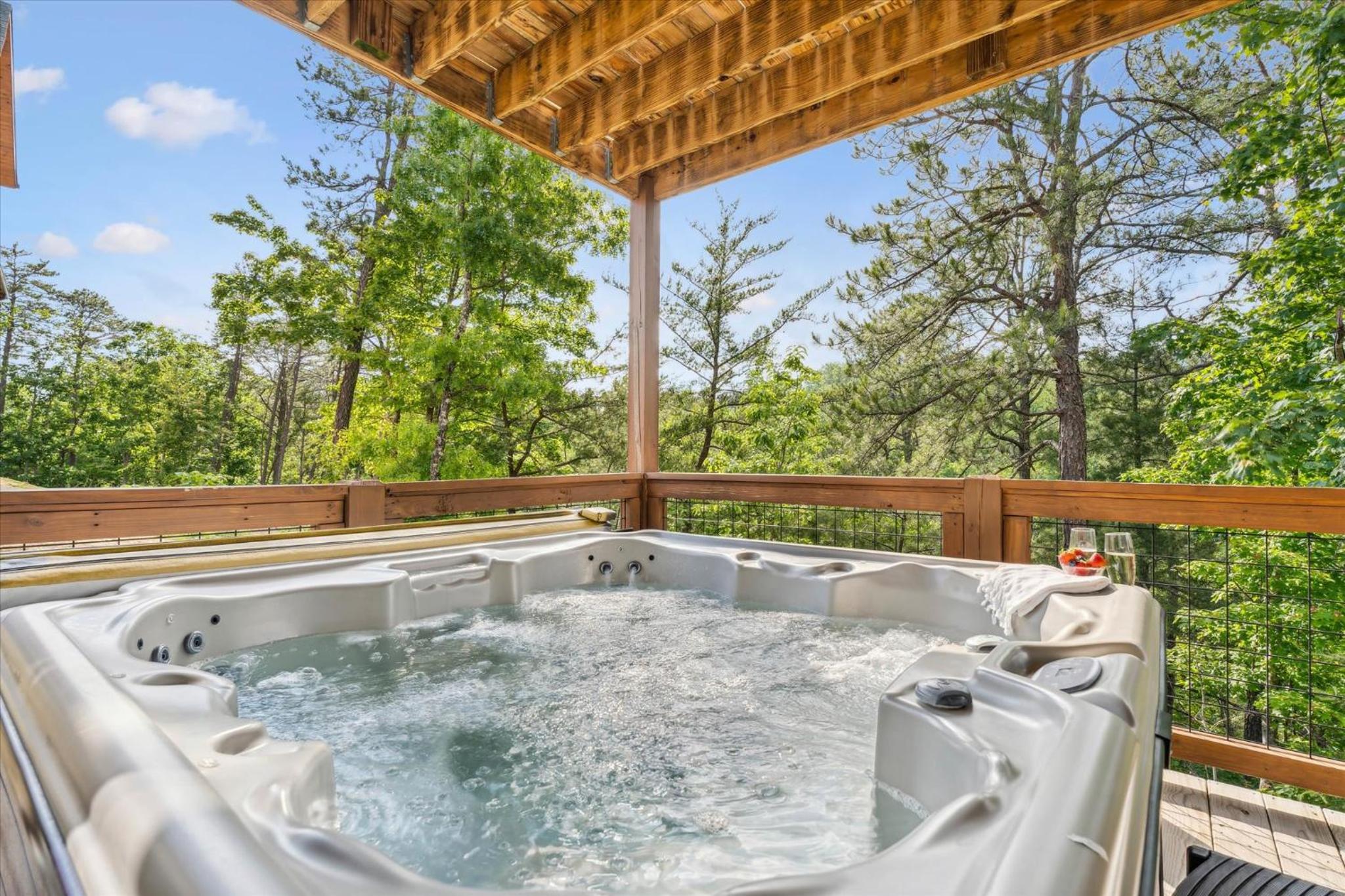 Smoky Views, Zero Blues Hot Tub Air Hockey view 4