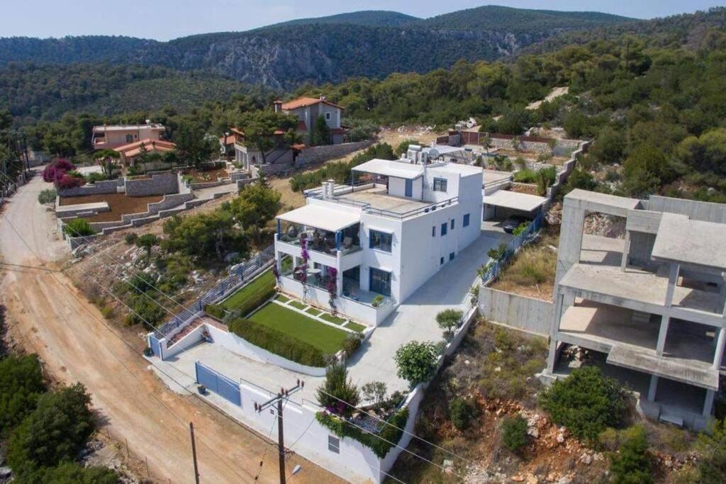 White-Blue Luxury Villa 1