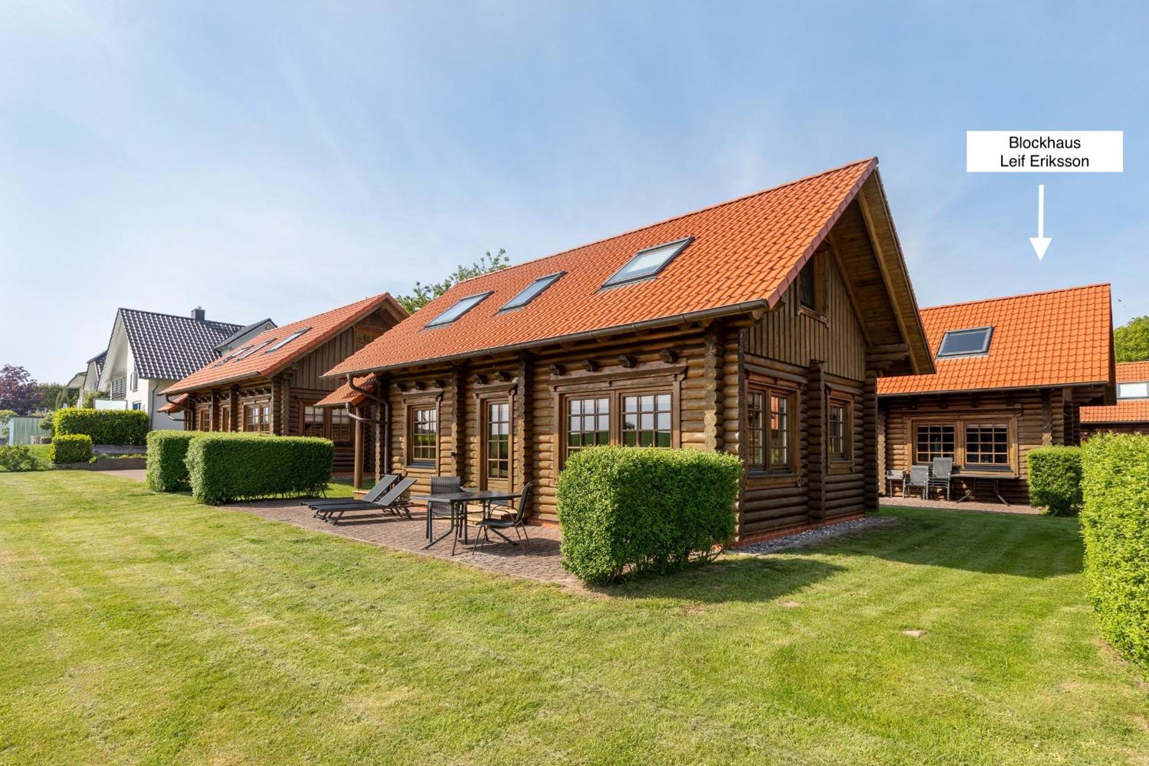 Blockhaus Leif Eriksson - 2 Reihe Meerblick