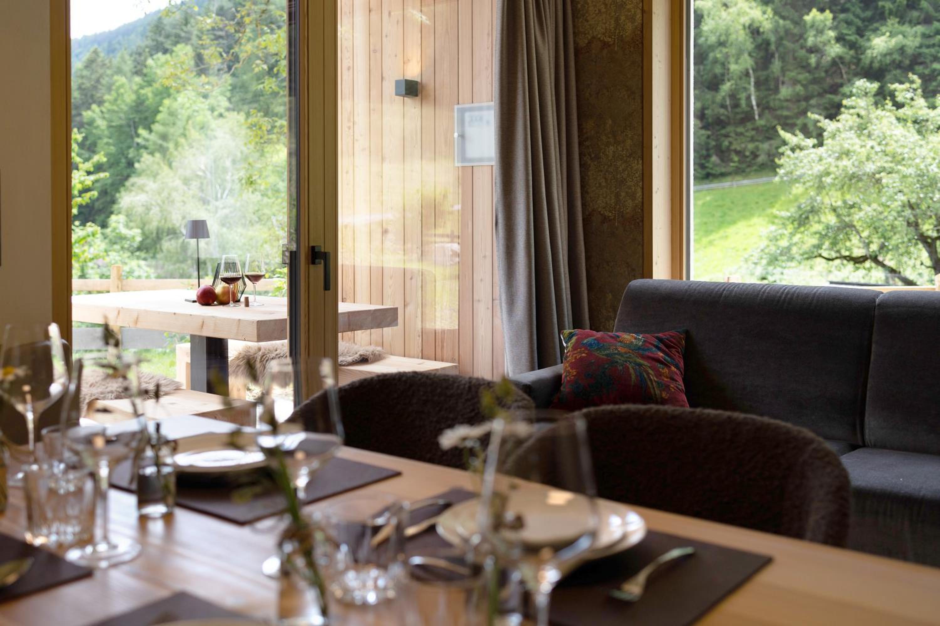 Oberplunerhof Luxury Chalet Woods view 3