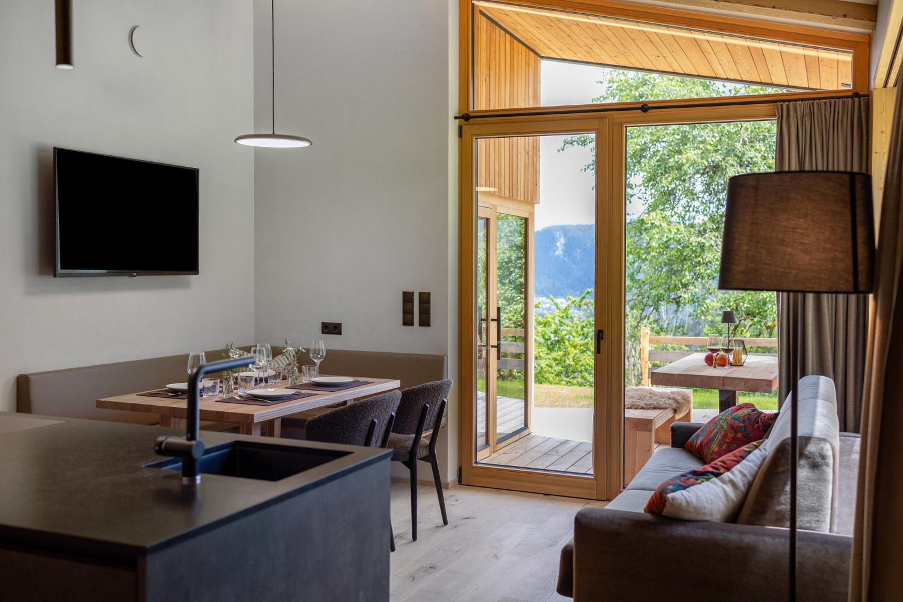 Oberplunerhof Luxury Chalet Woods view 4