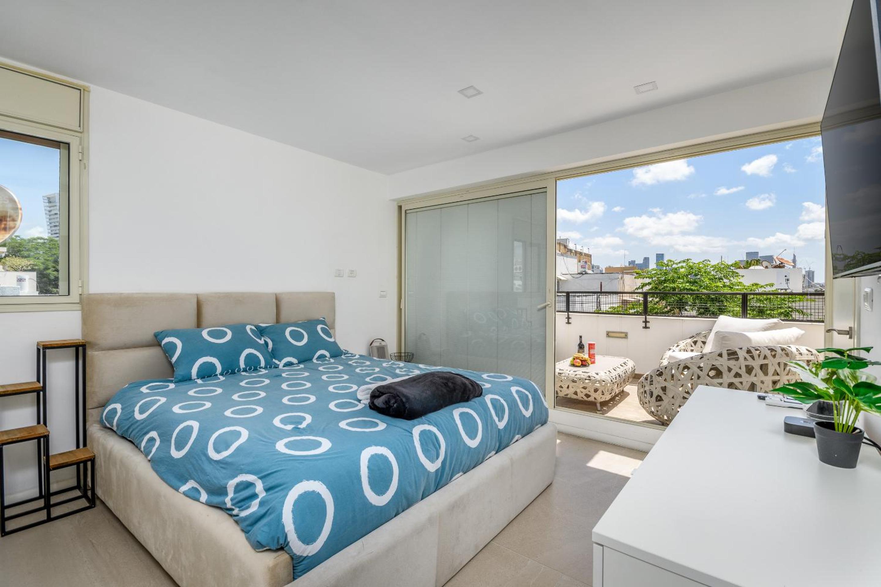 New Gordon Beach 1BR with terace view 5