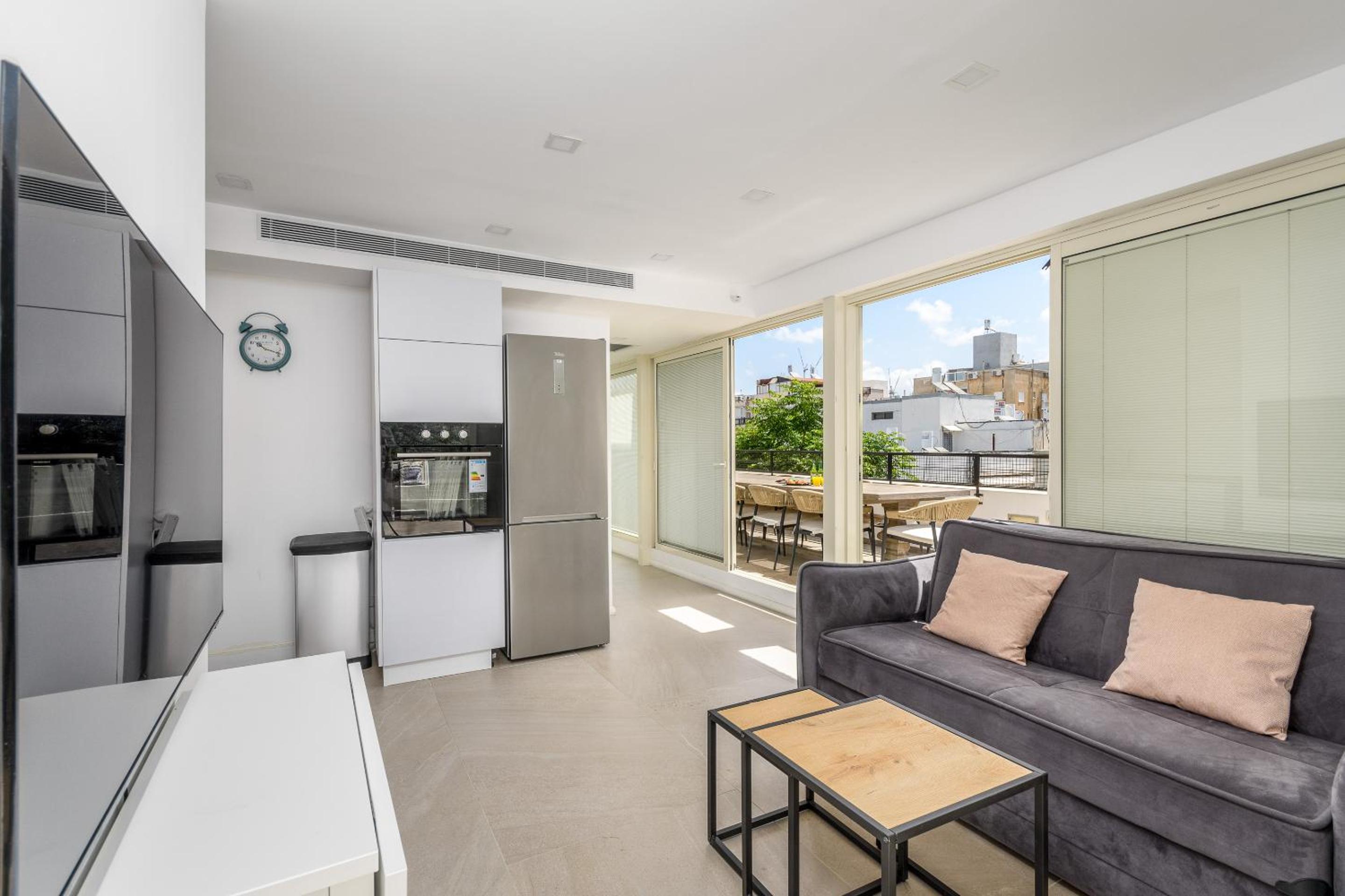 New Gordon Beach 1BR with terace view 4