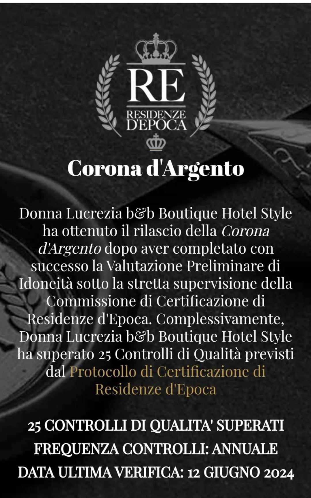 DONNA LUCREZIA b&b Boutique Hotel Style - RELAX & BUSINESS STAY
